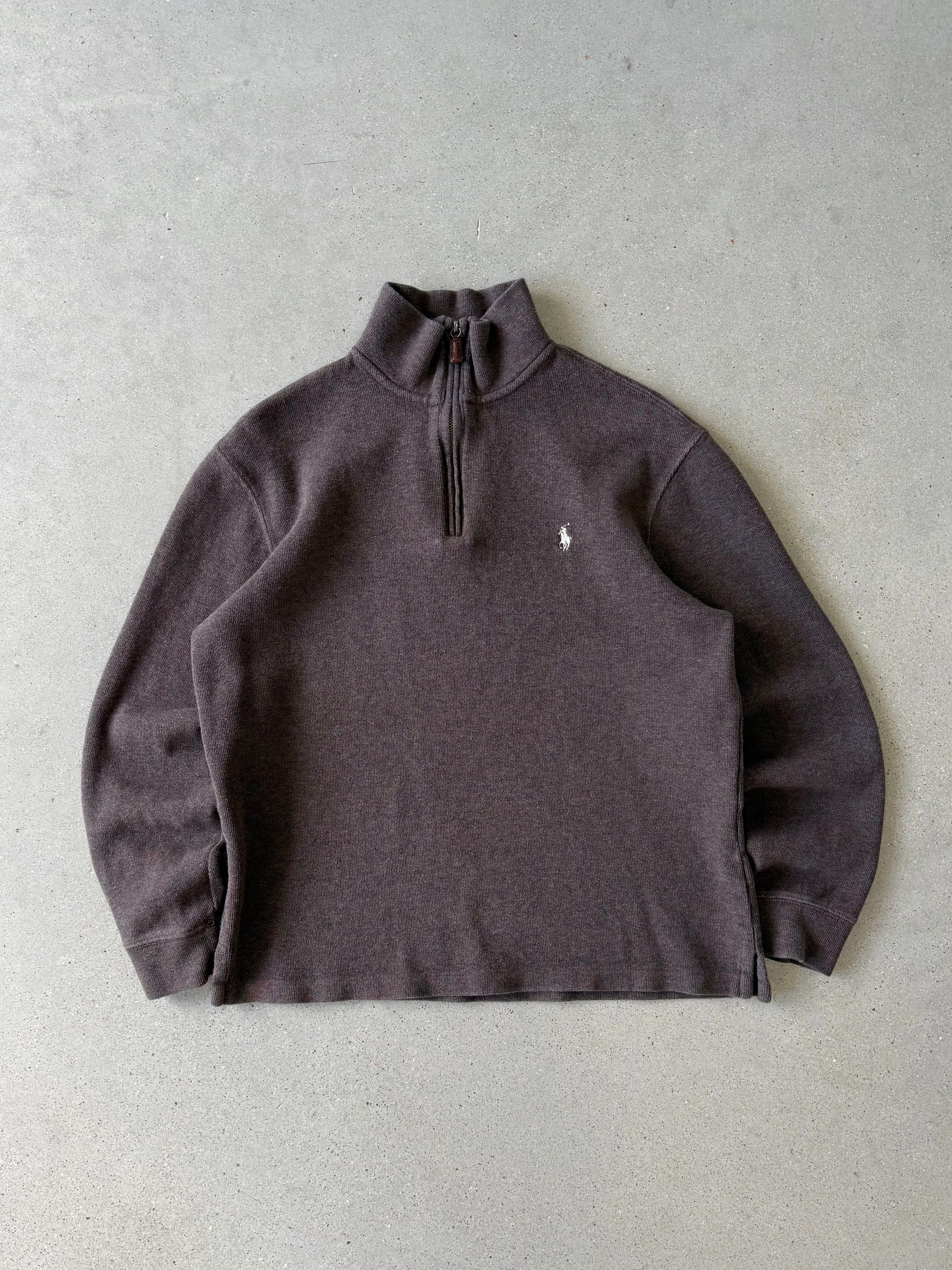 Vintage Polo Ralph Lauren Brown Quarter-zip - M