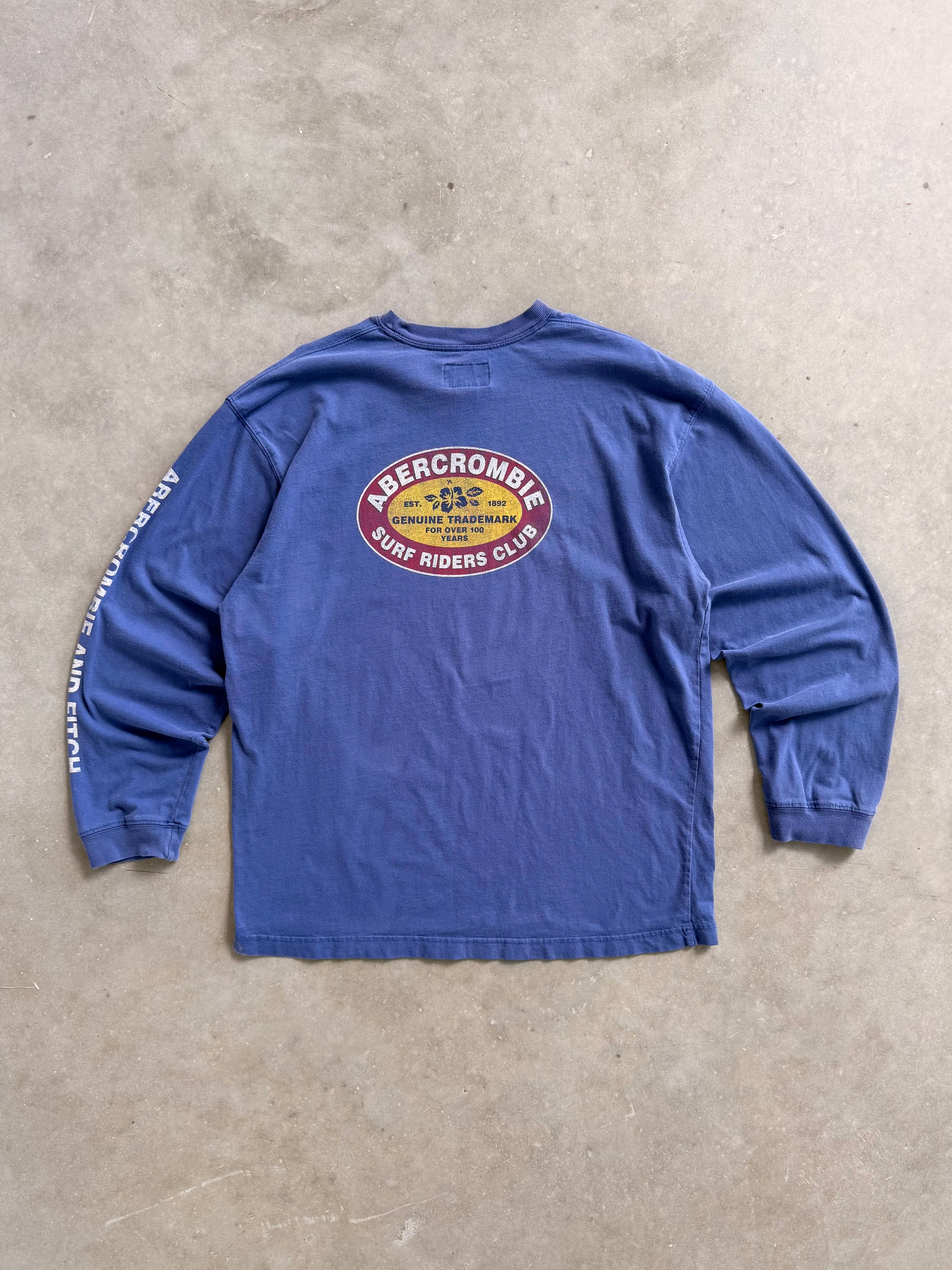 Vintage Abercrombie And Fitch 'Surf Riders Club' Long Sleeve - L