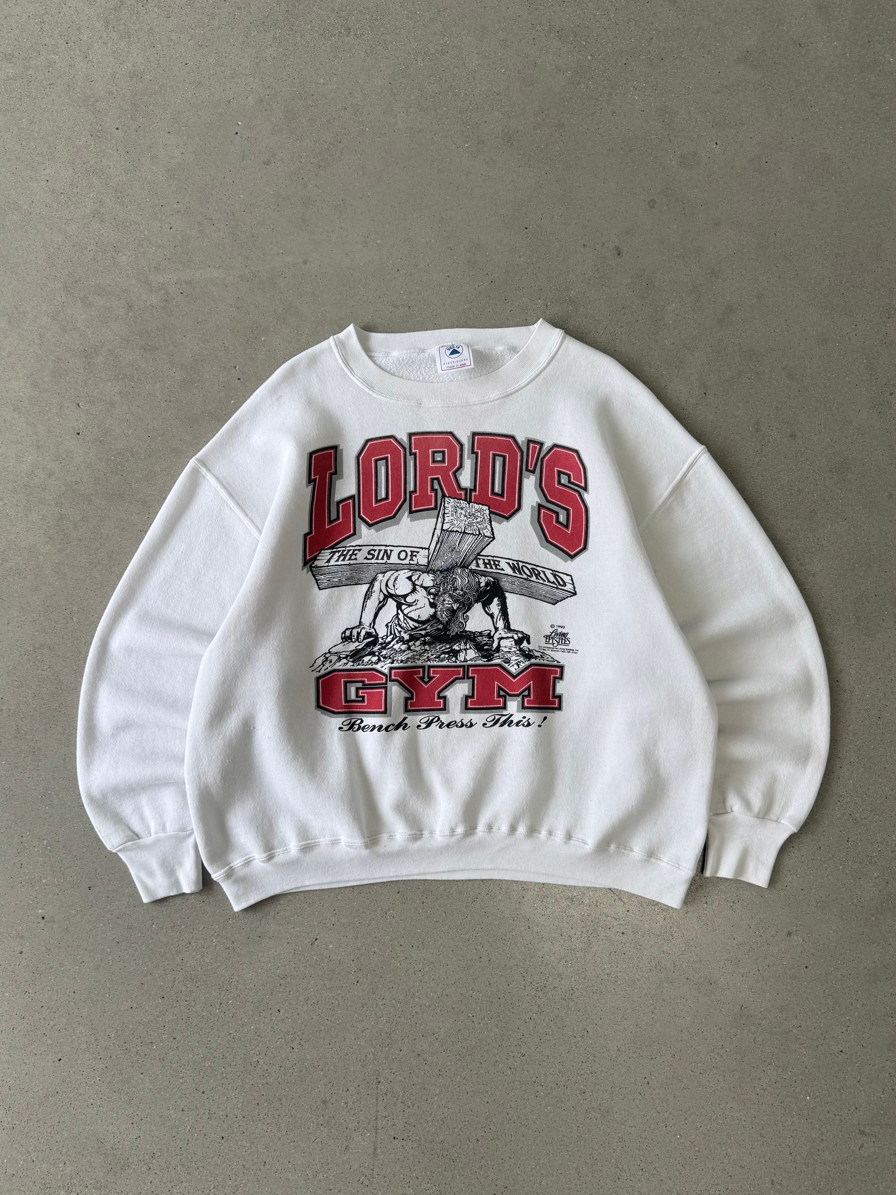 Vintage 1990s Lord's Gym Crewneck - XL