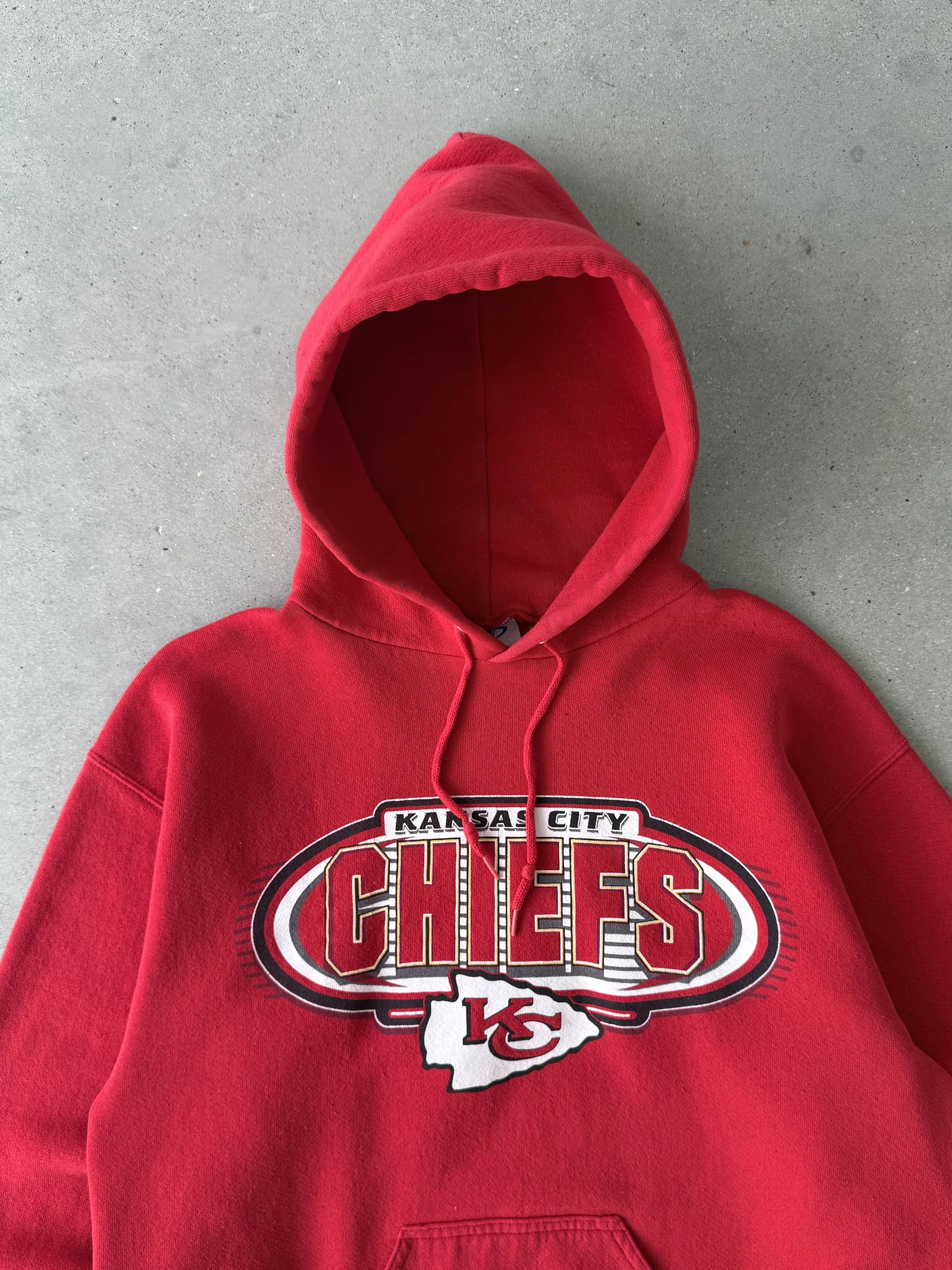 Vintage 1990s Kansas Chiefs Hoodie - L