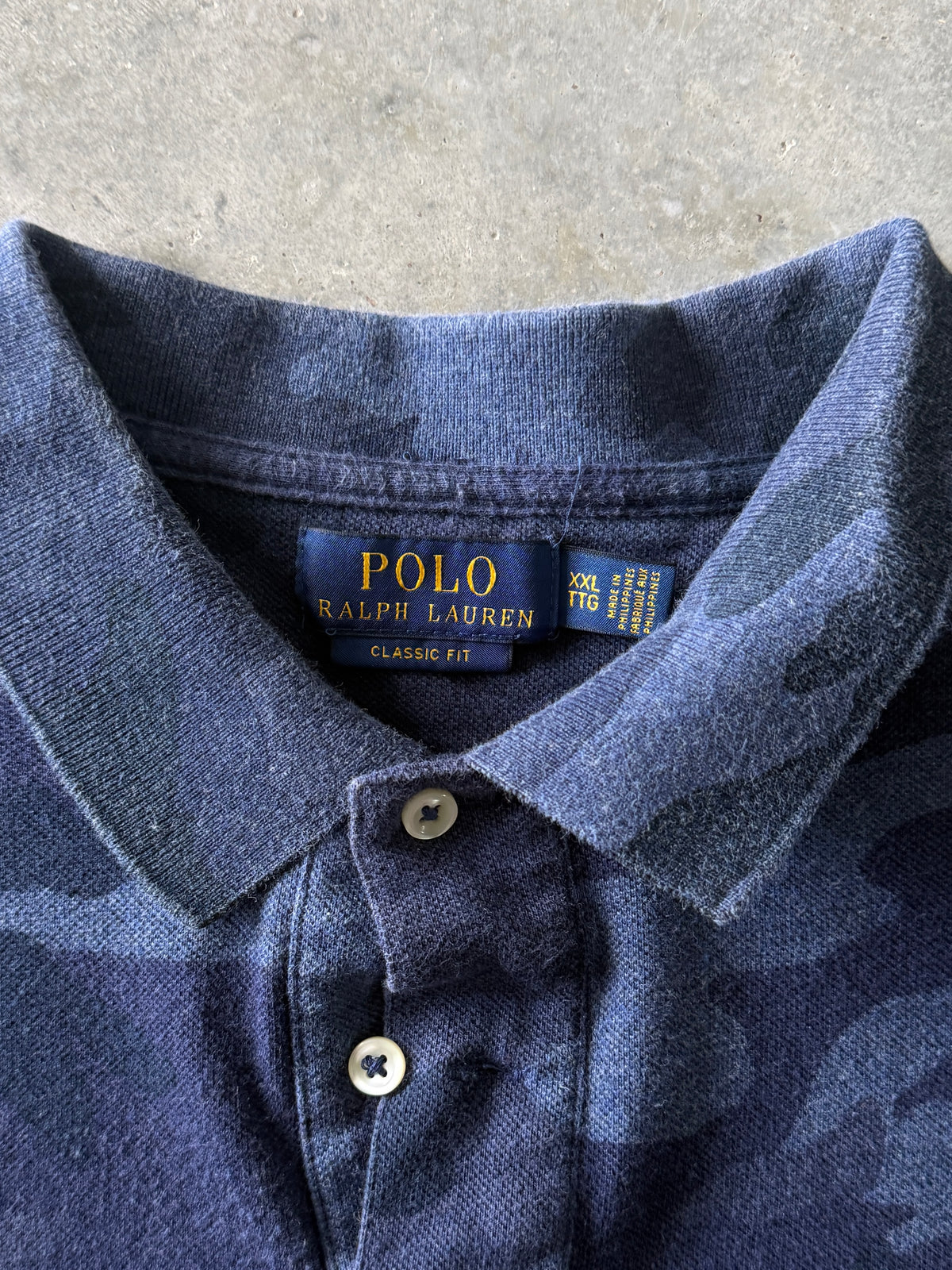 Vintage 2000s Camo Polo Ralph Lauren Short Sleeve T-shirt (XXL)