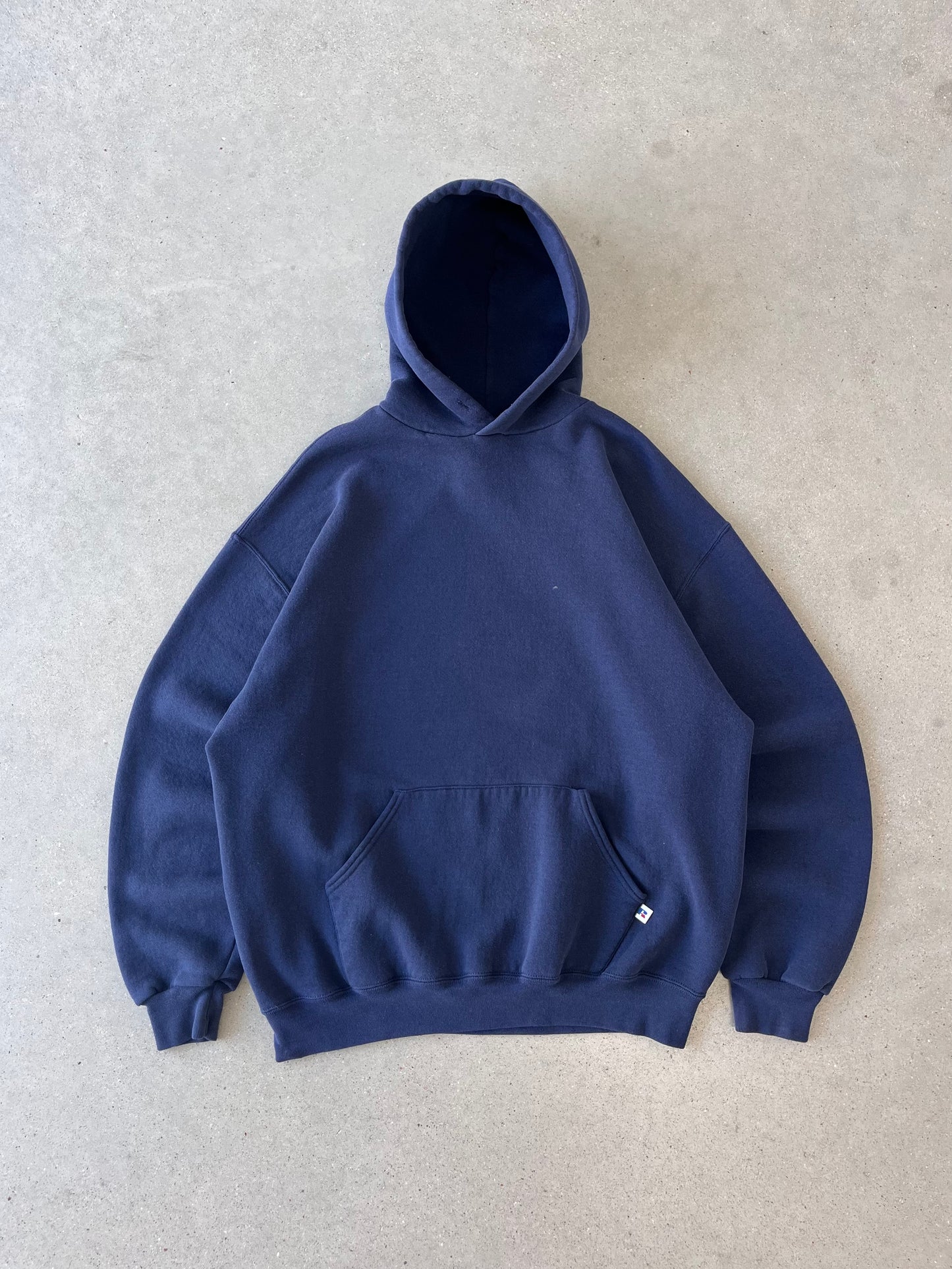 Vintage Navy Russell Athletic Hoodie - XL