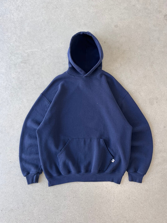 Vintage Navy Russell Athletic Hoodie - XL