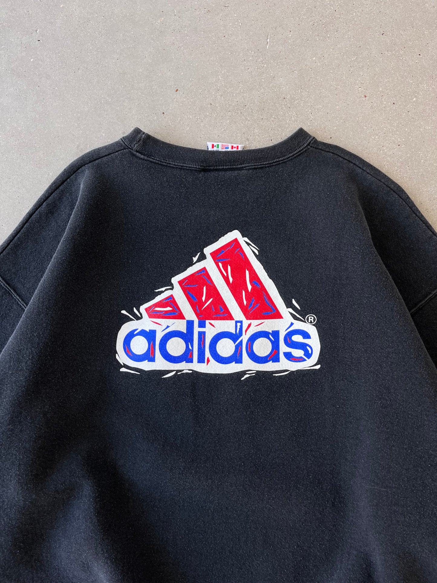 Vintage 90s Adidas Foot Locker Crewneck - L