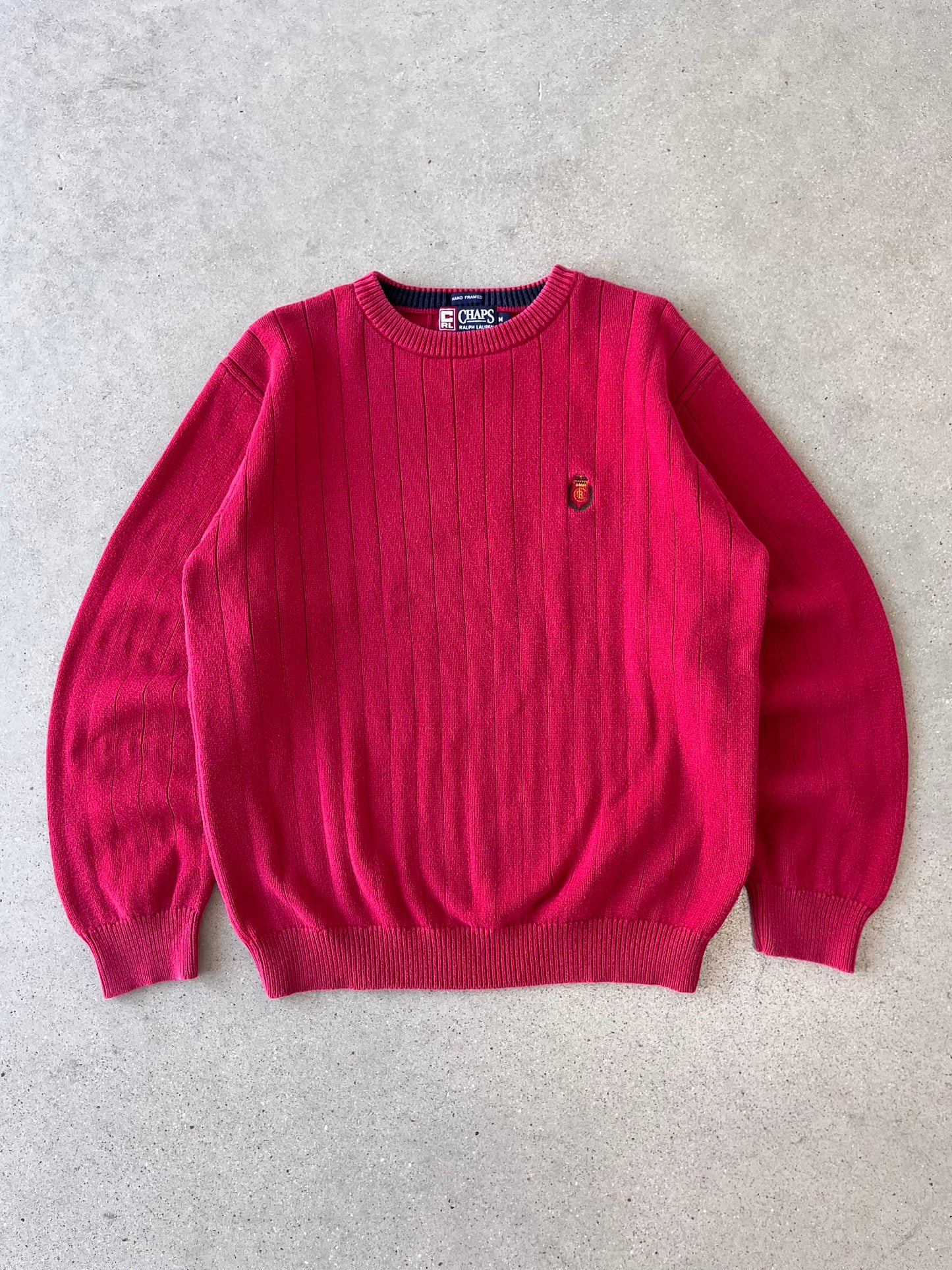 Vintage Chaps Ralph Lauren Red Sweater - M