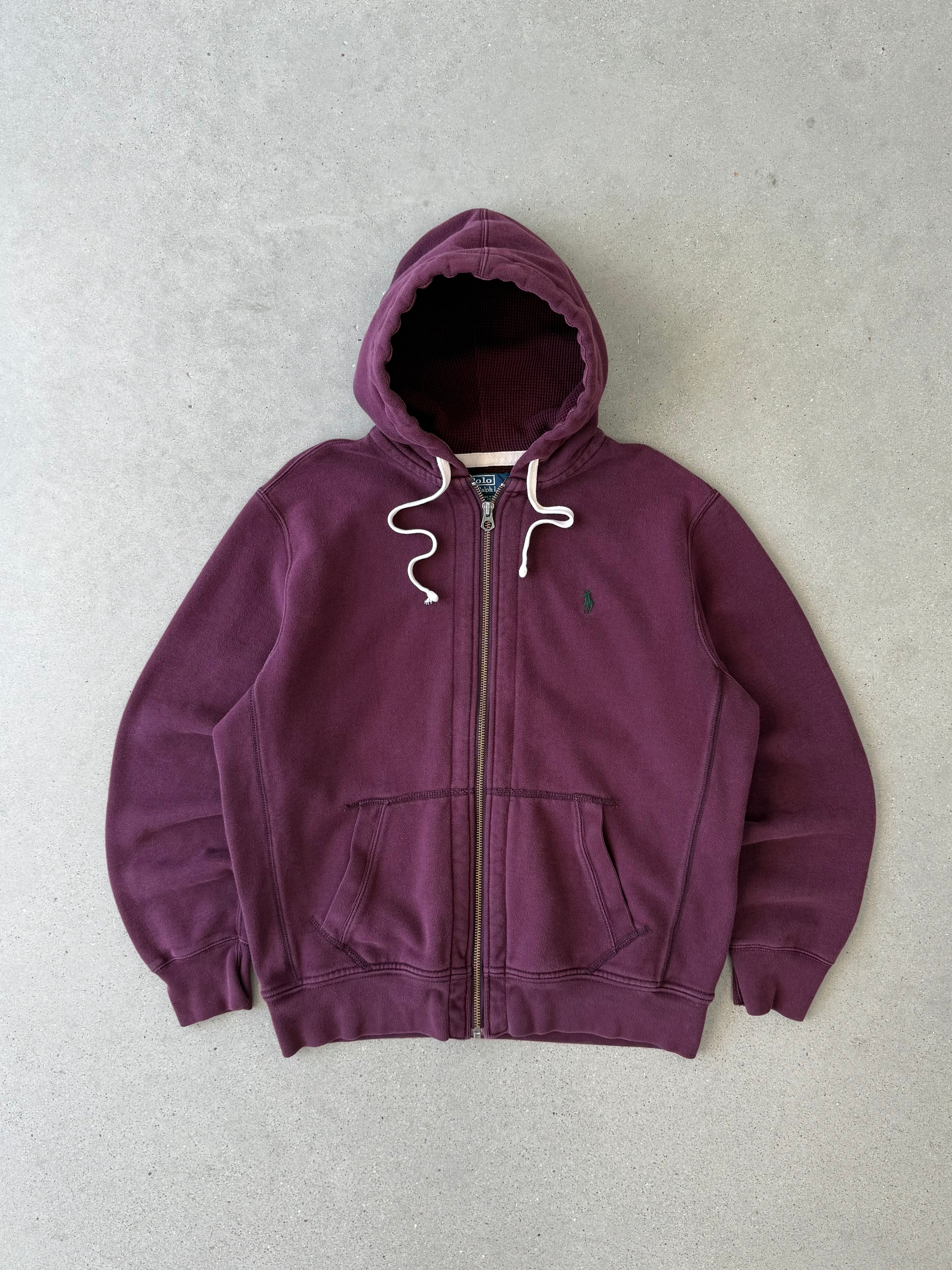 Vintage Polo Ralph Lauren Purple Zip-up Hoodie - L