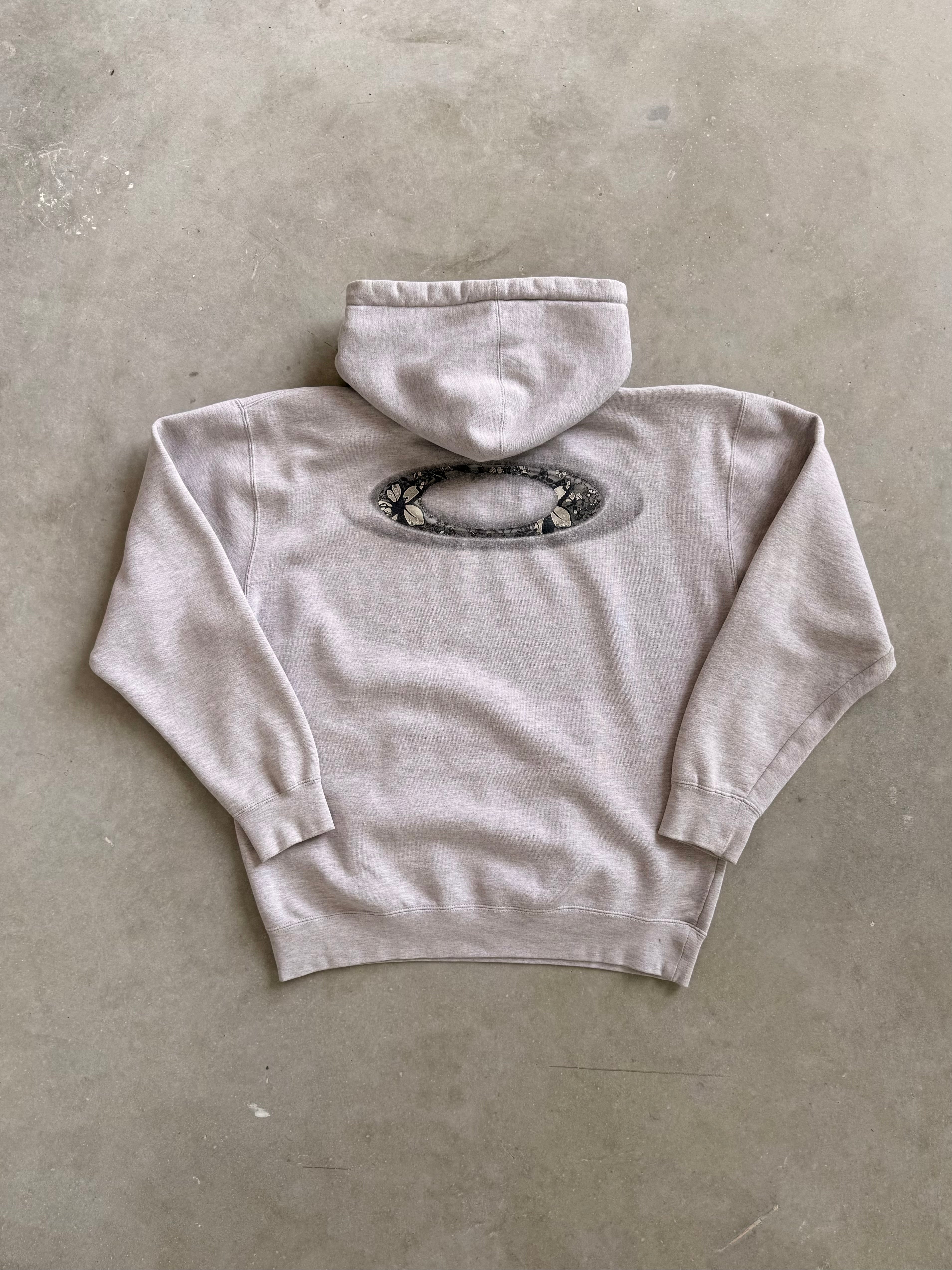 Vintage 2000s Oakley Floral Eclipse Hoodie - M