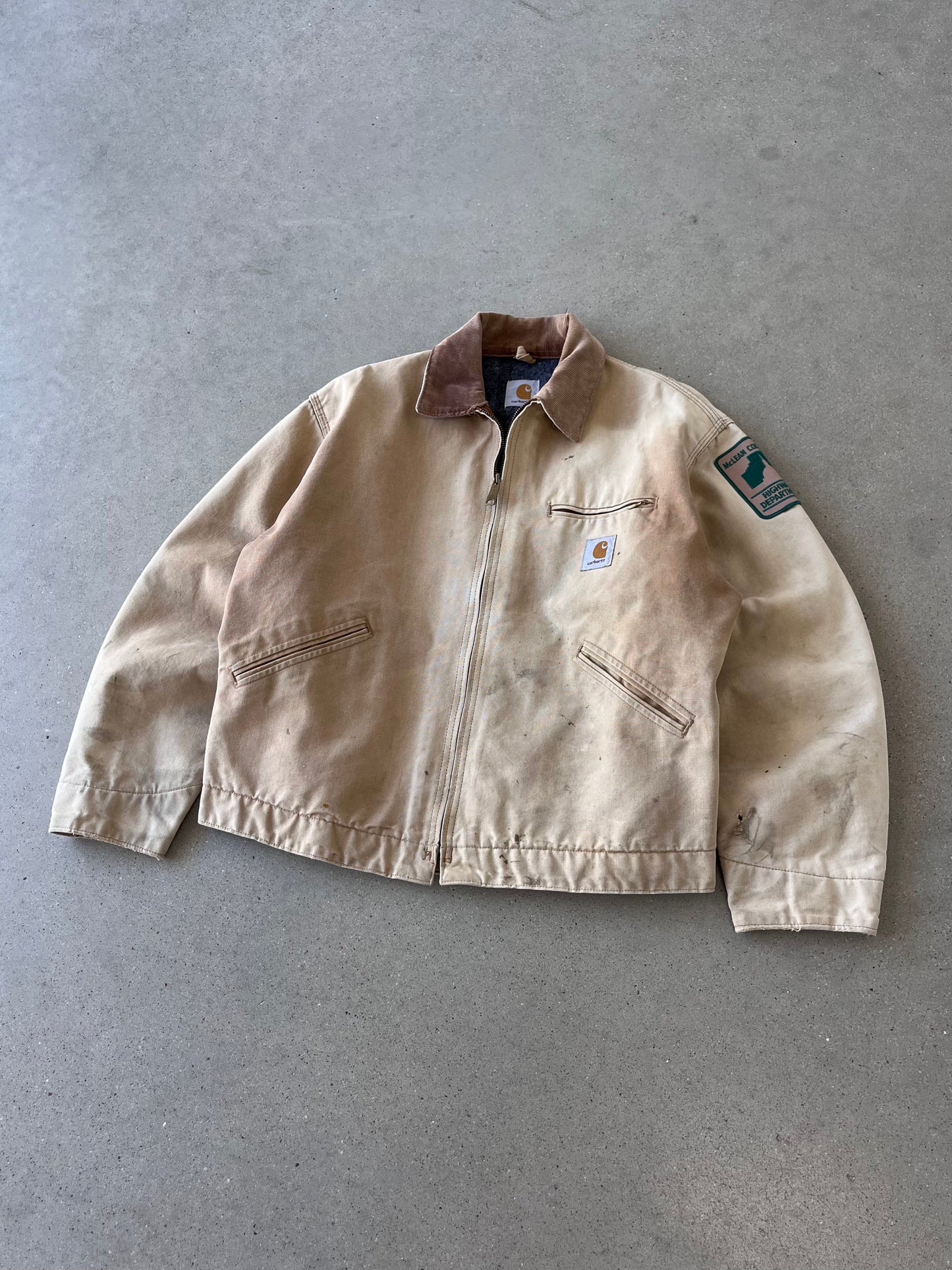 Vintage 90s Carhartt McHill County Detroit Jacket - L