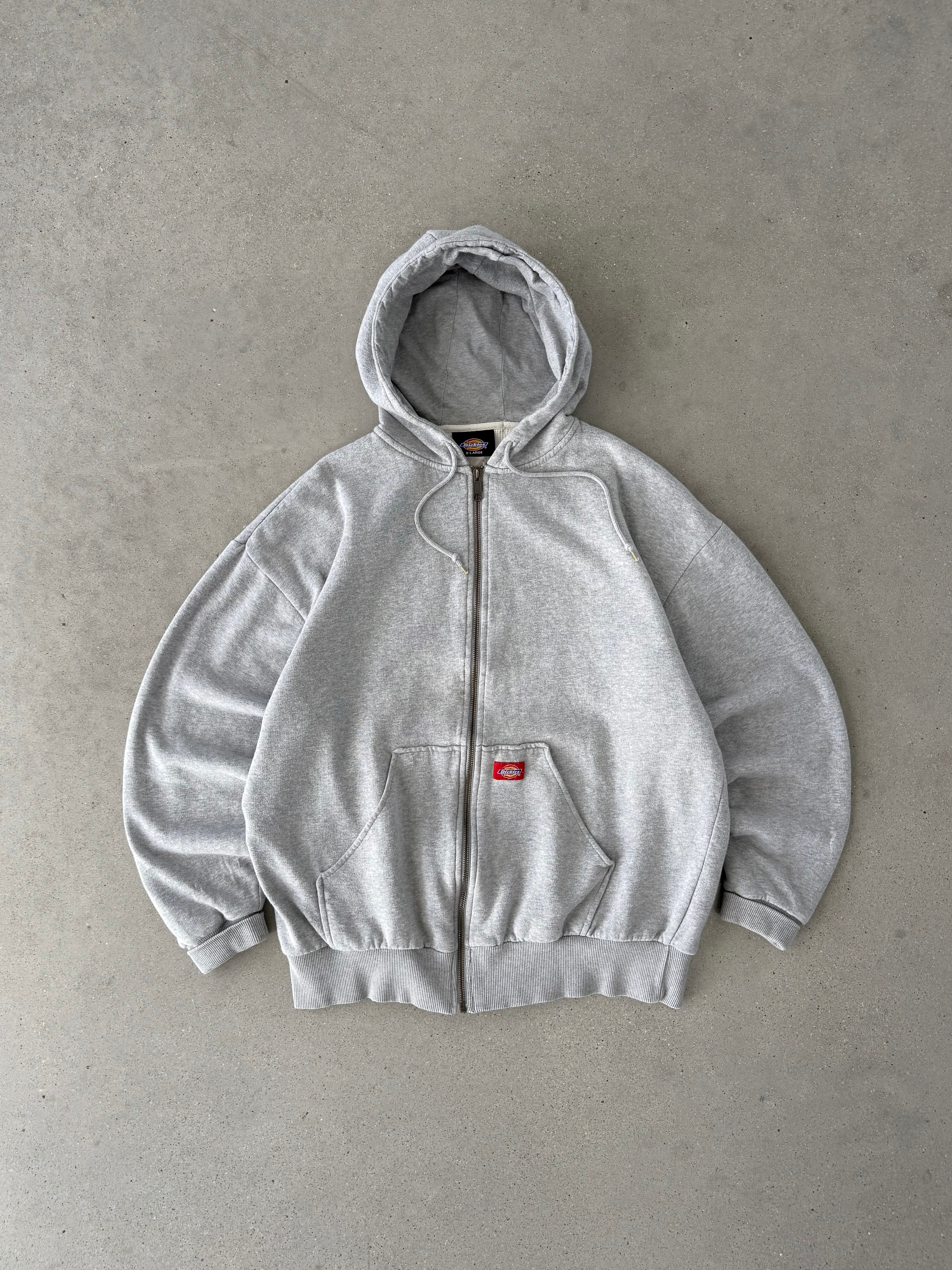 Vintage Dickies Gray Zip-up Hoodie - XL