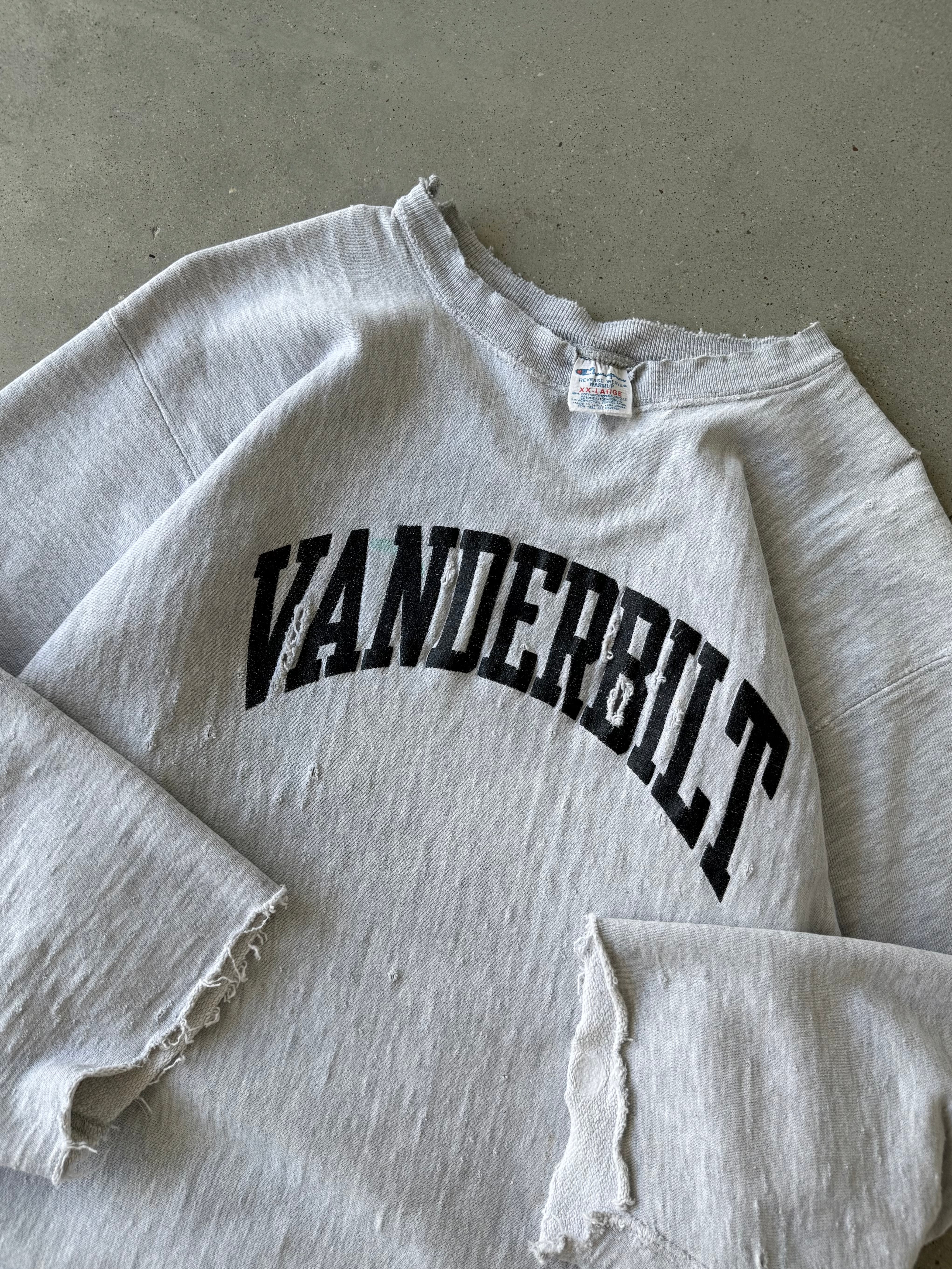 Vintage 1980s Vanderbilt University Champion Reverse Weave Crewneck  - XXL
