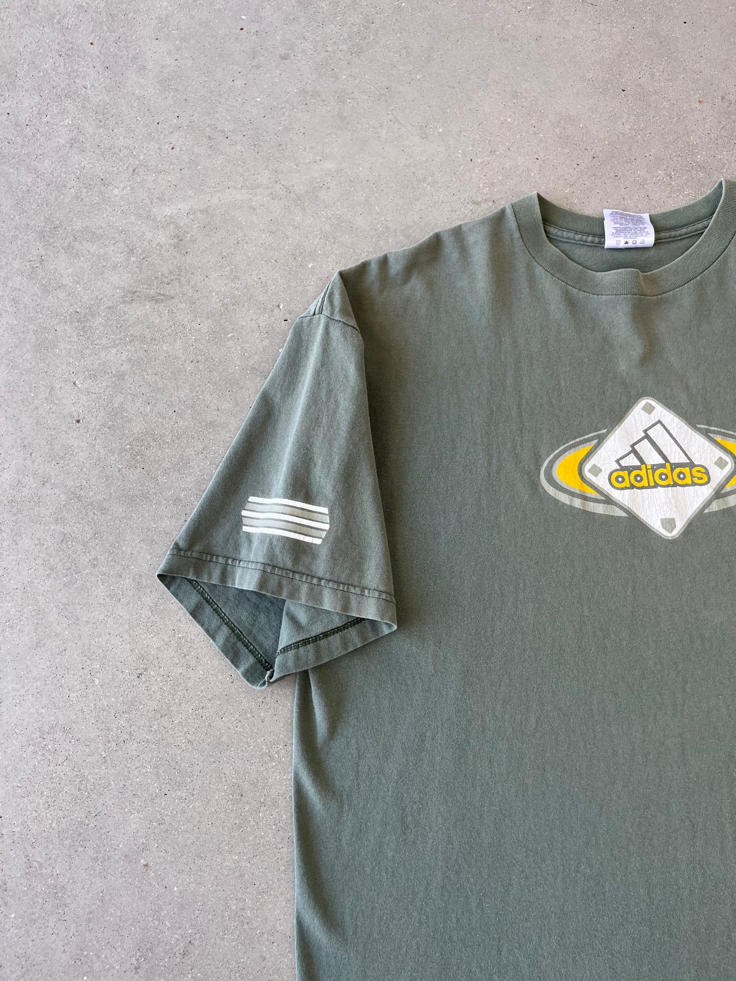 Vintage Adidas Green Tee - XL