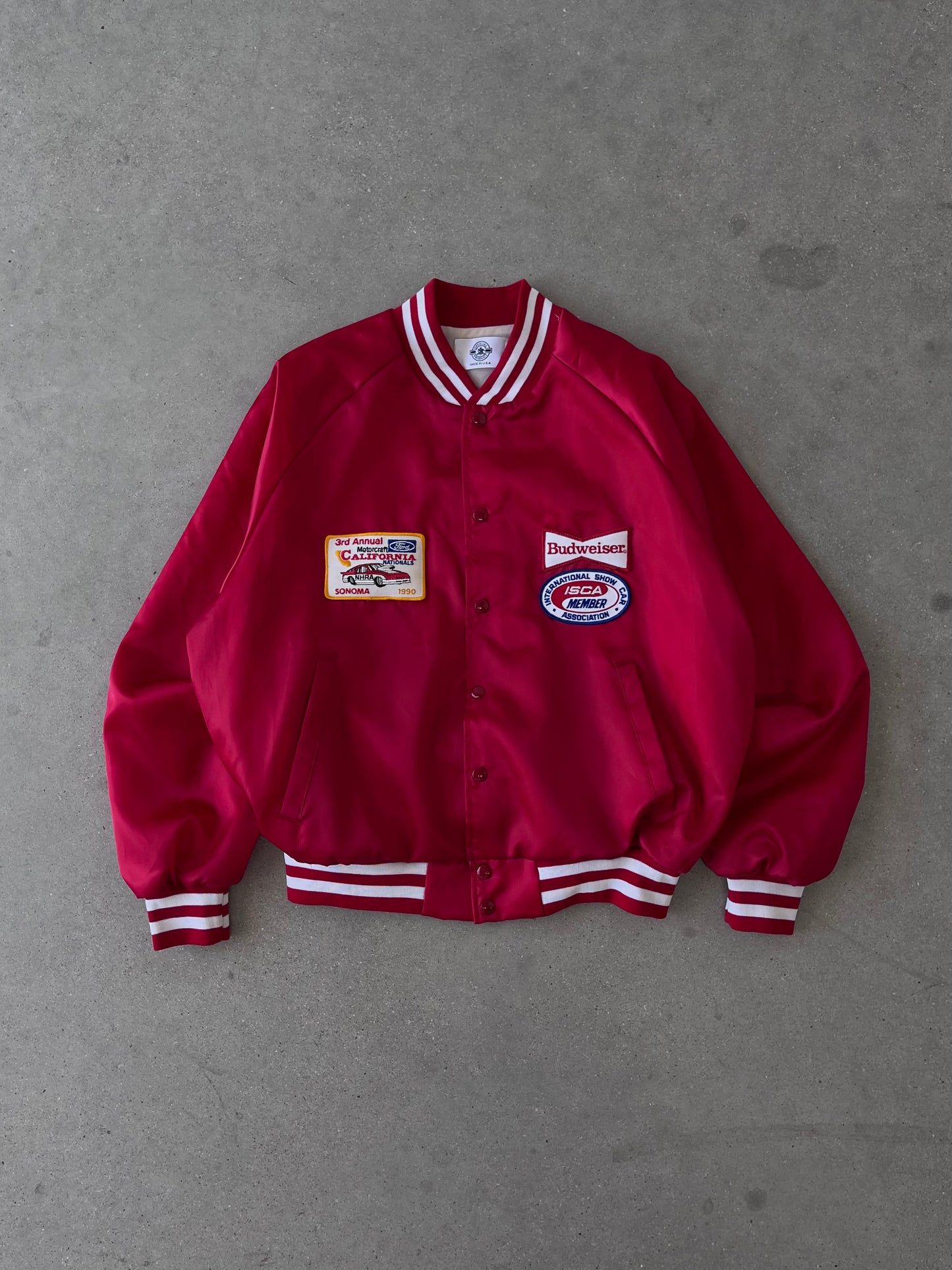 Vintage 1990 Budweiser Satin Jacket - XL