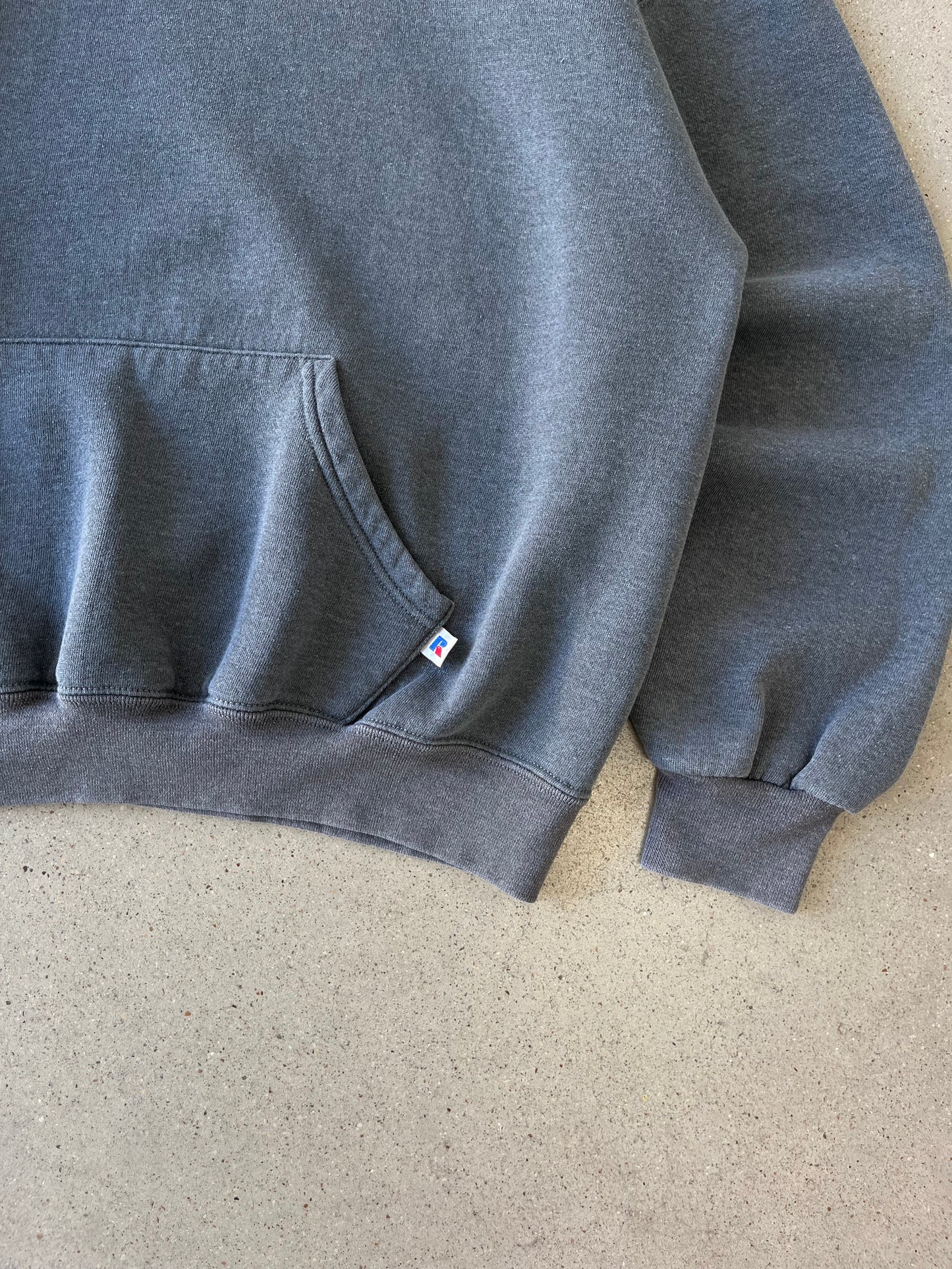 Vintage Charcoal Russell Athletic Hoodie - L