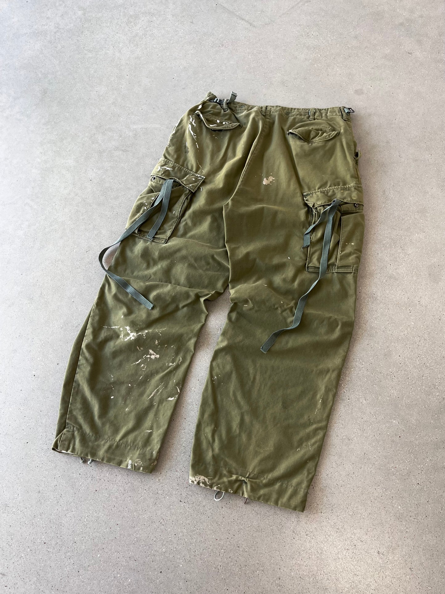 Vintage Military Painter's Parachute Cargo Pants - 34x30