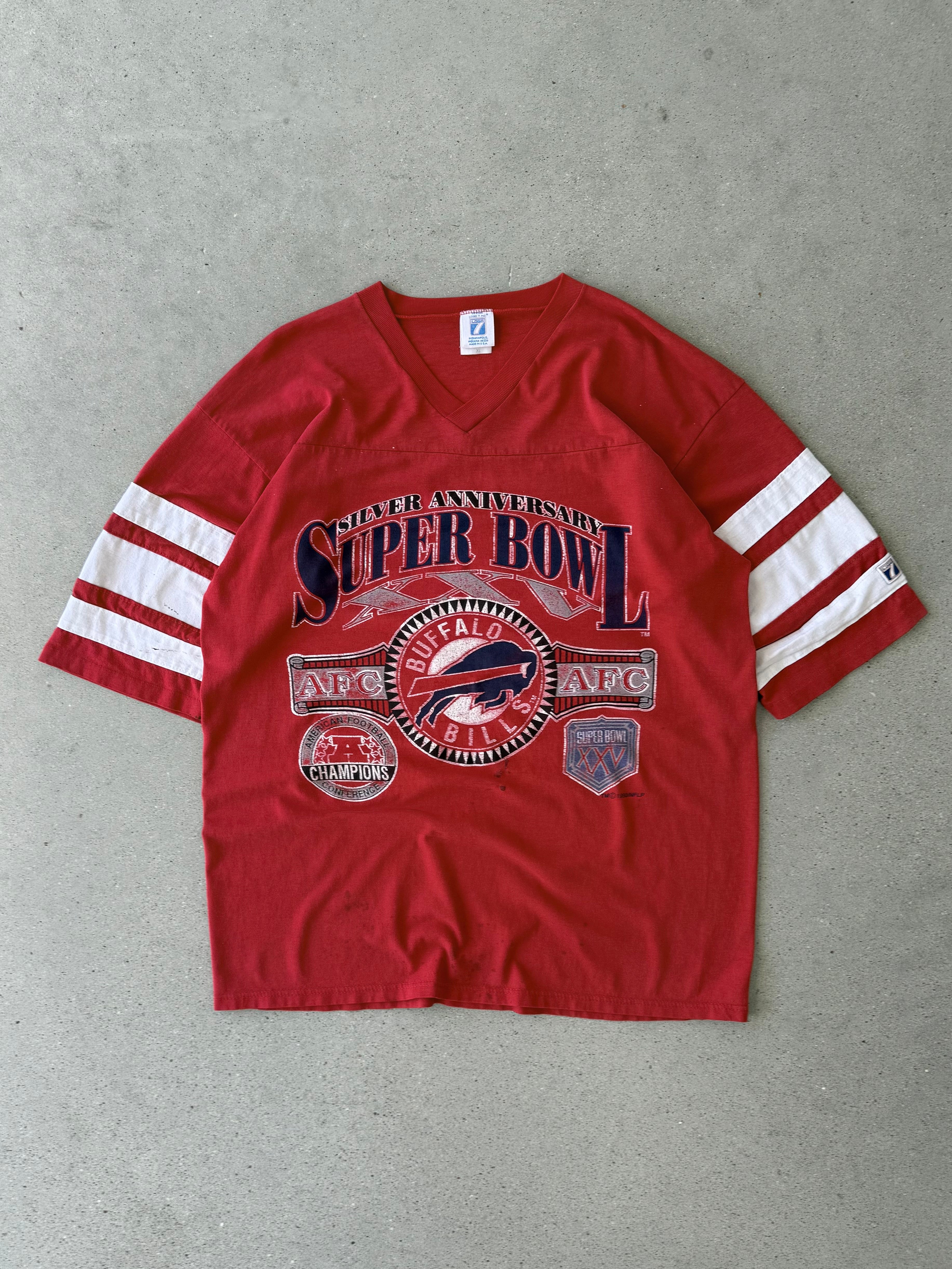 Vintage 1990 Buffalo Bills Super Bowl Tee - XL