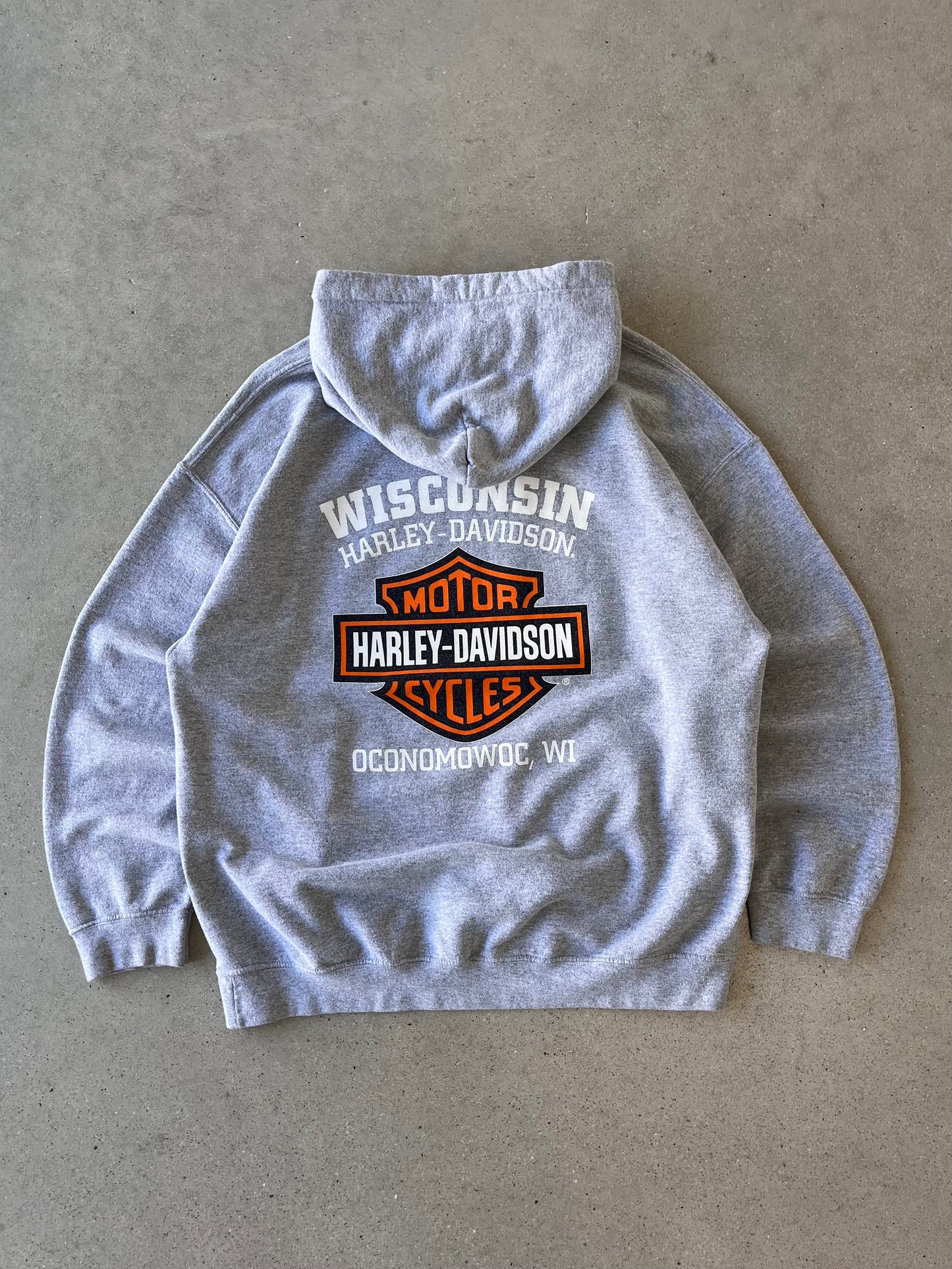 Vintage Harley Davidson Wisconsin Hoodie - XL