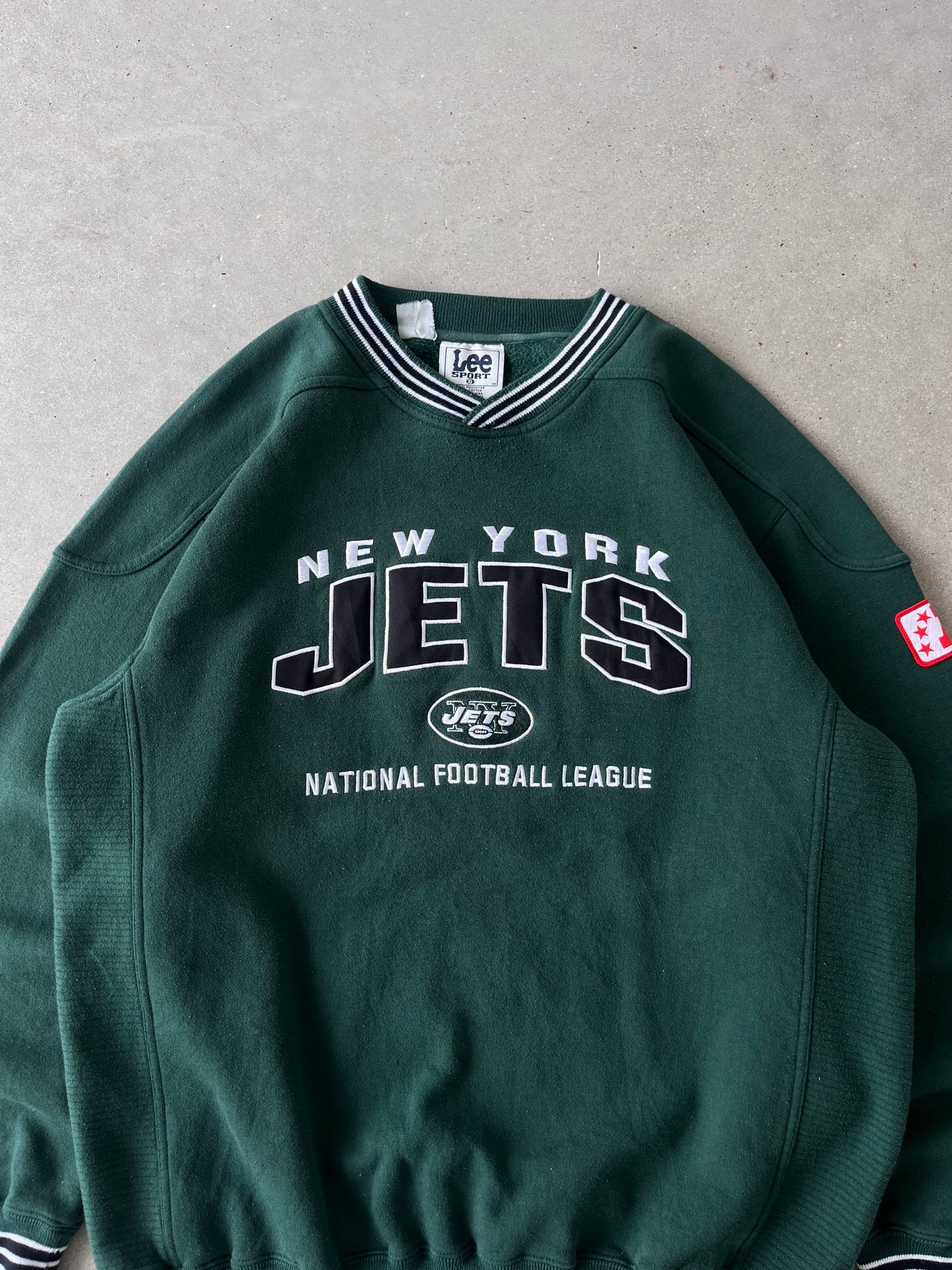 Vintage New York Jets NFL Lee Crewneck - XL