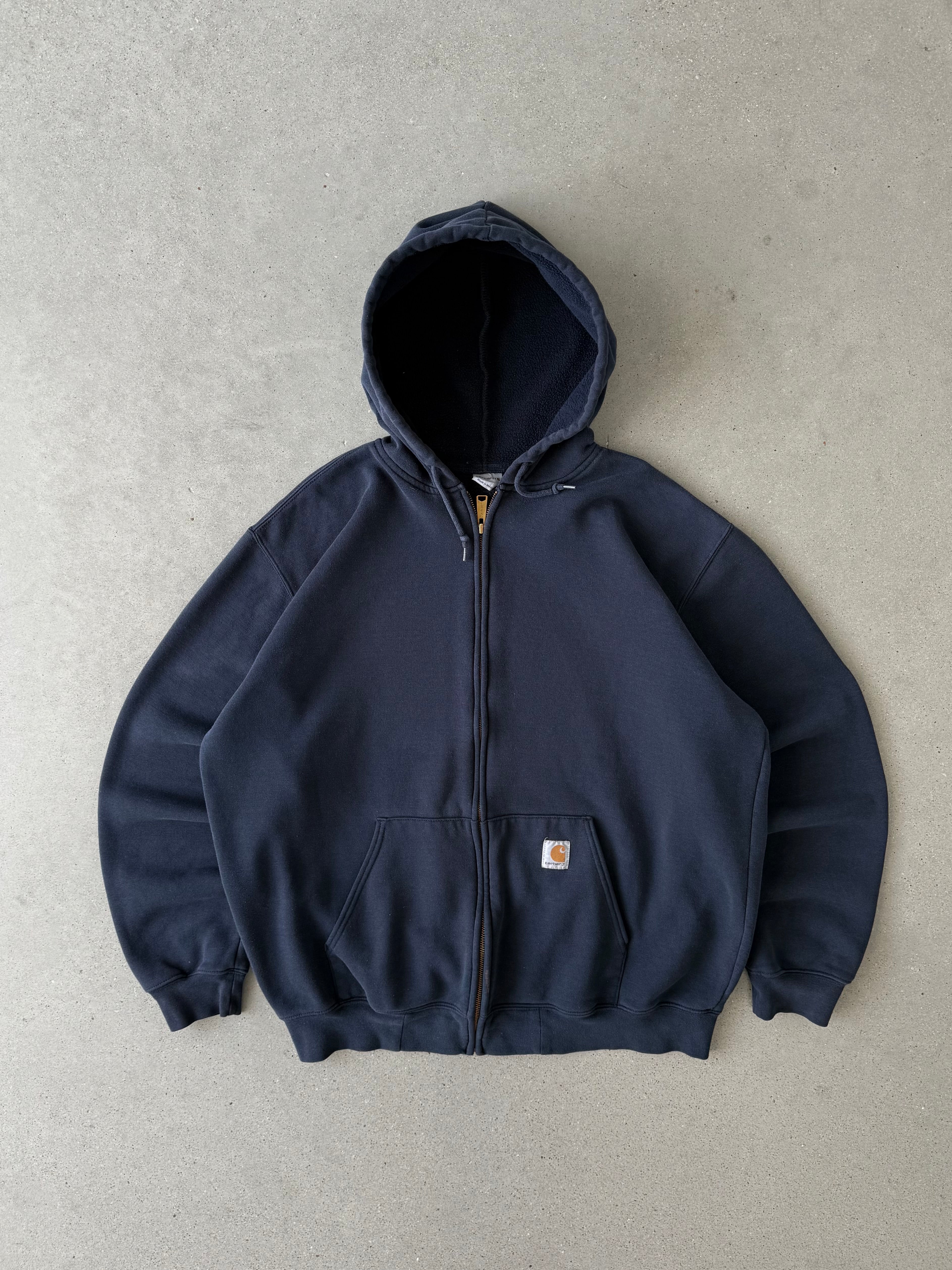 Vintage Carhartt Zip-up Navy Hoodie - XL