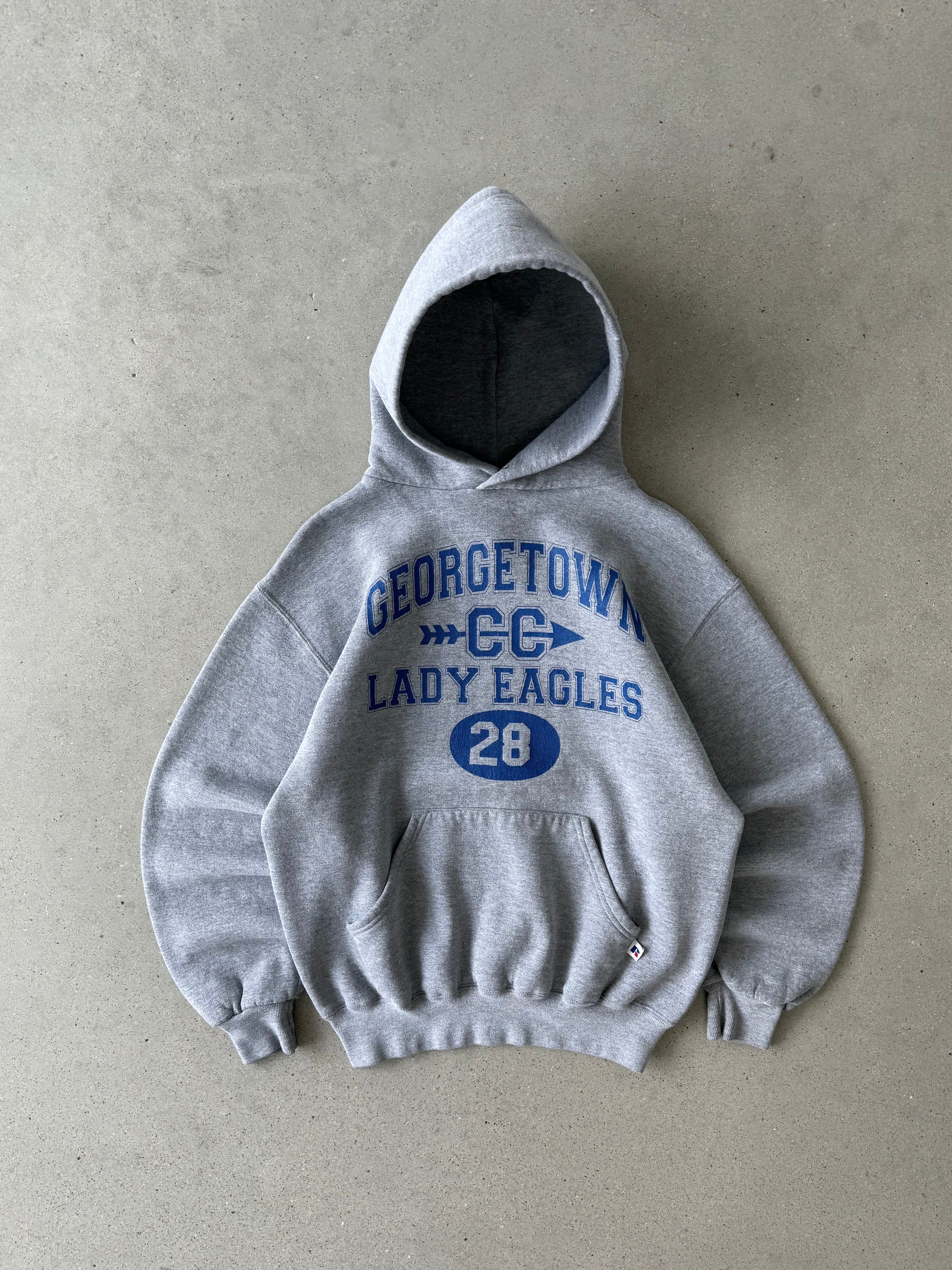 Vintage Georgetown Lady Eagles Russell Athletic Hoodie - M