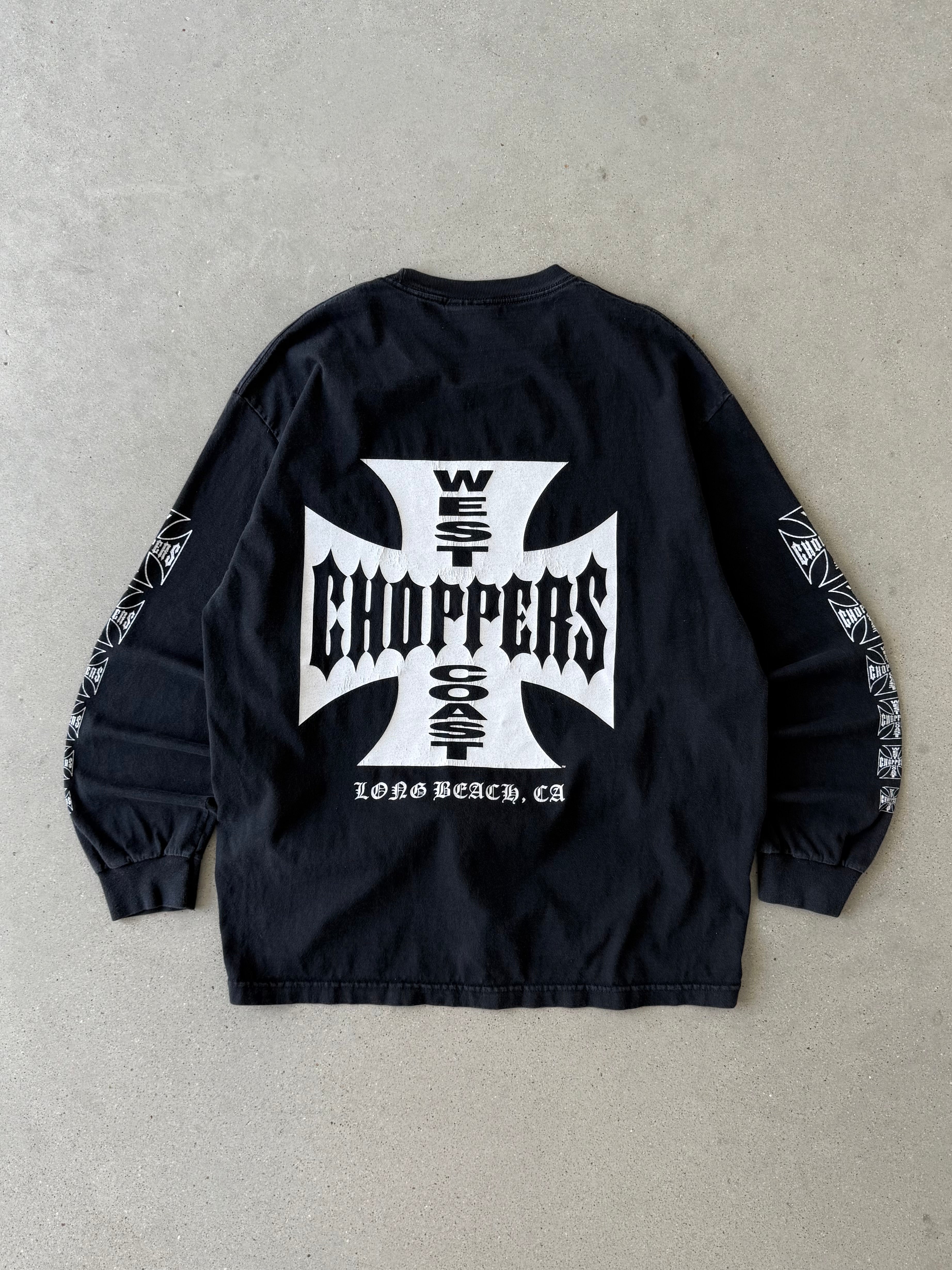 Vintage West Coast Chopper Black Long Sleeve - XL