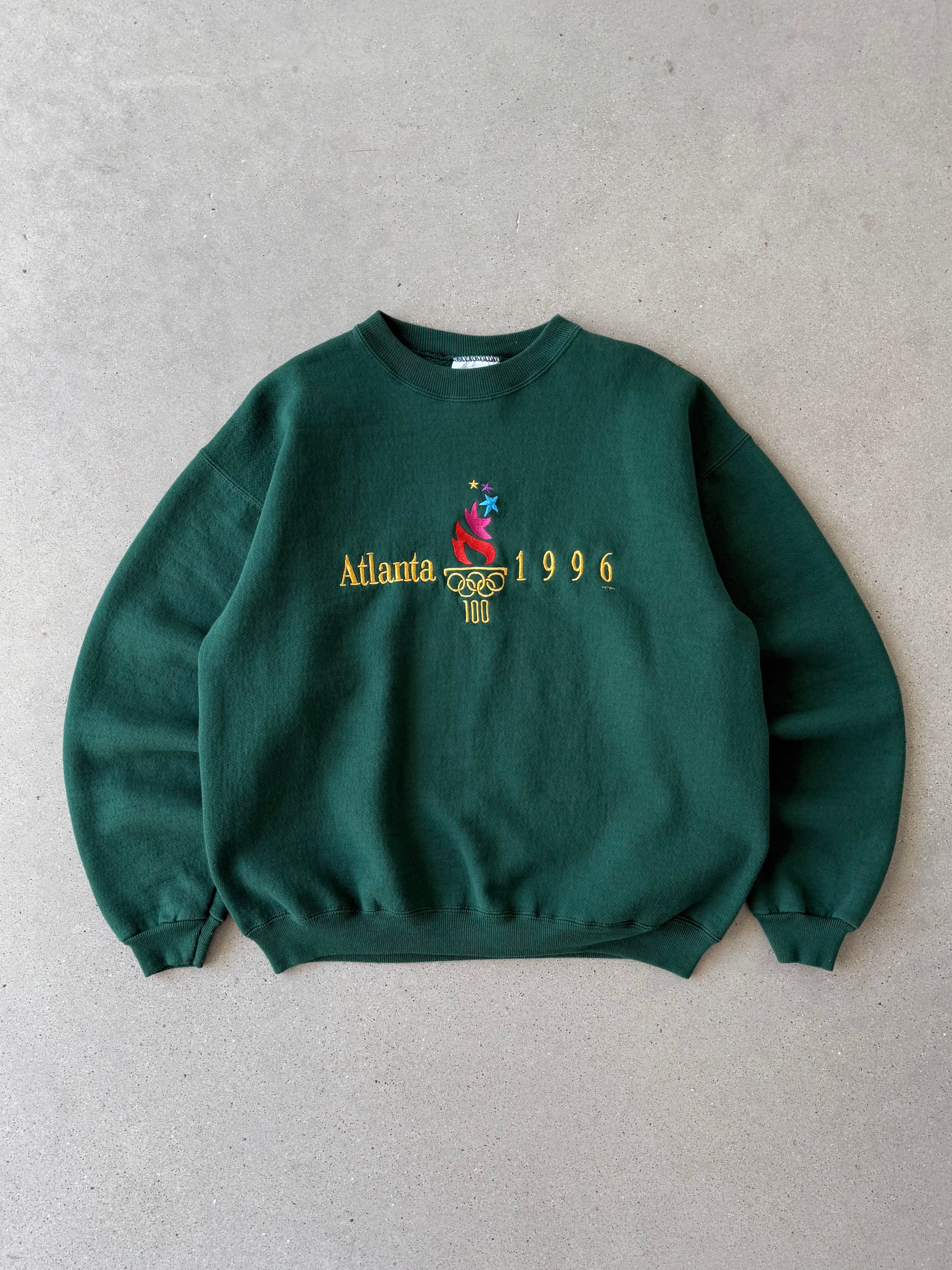 Vintage Atlanta 1996 Olympic Green Sweatshirt  - M