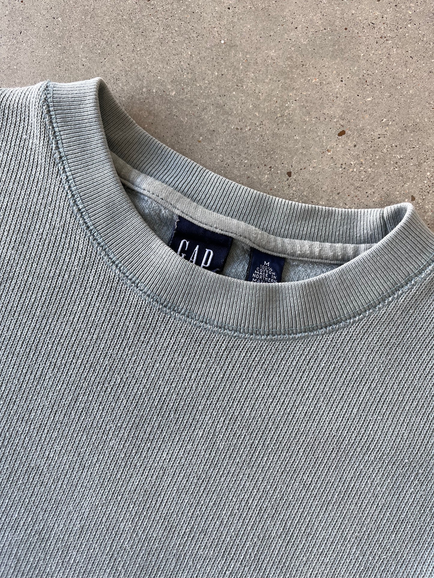 Vintage GAP Sky Blue Striped Sweater - M