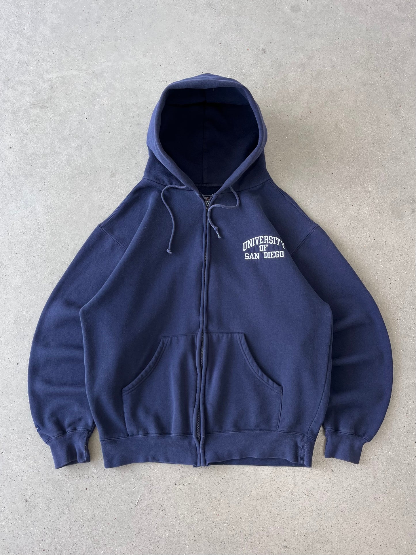 Vintage University of San Diego Zip-up Hoodie - M