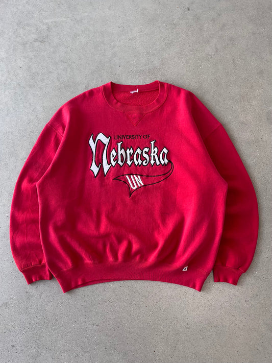 Vintage University of Nebraska Russell Athletic Crewneck - XL