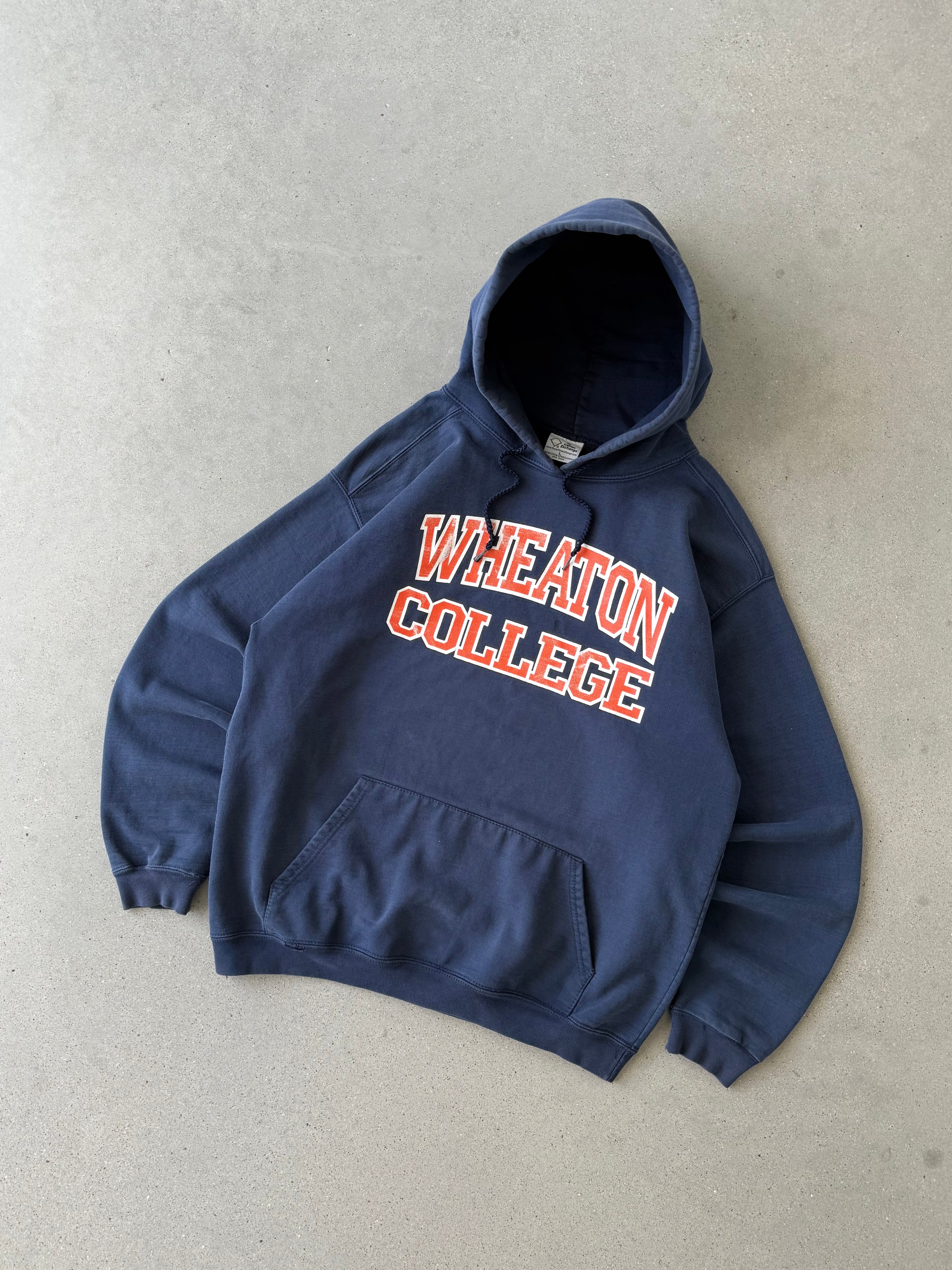 Vintage Wheaton College Hoodie - L