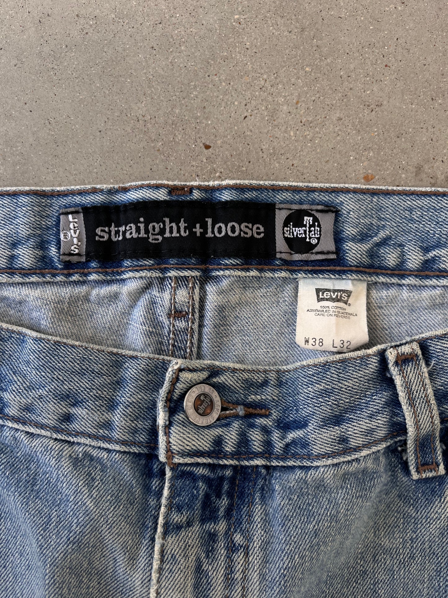 Vintage Levi's Silvertab Straight + Loose Denim - 38x32