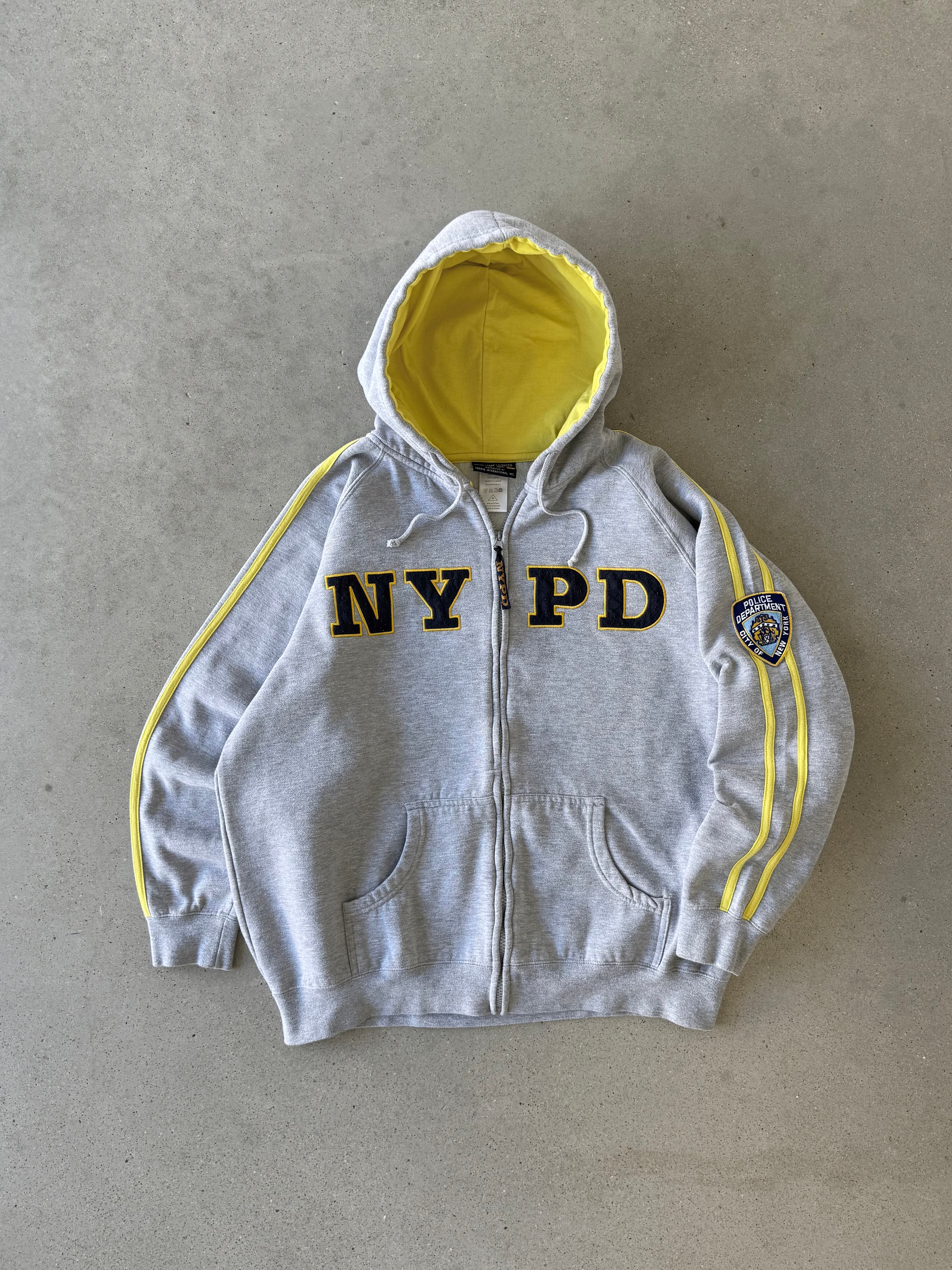 Vintage NYPD Zip-up Hoodie - XL