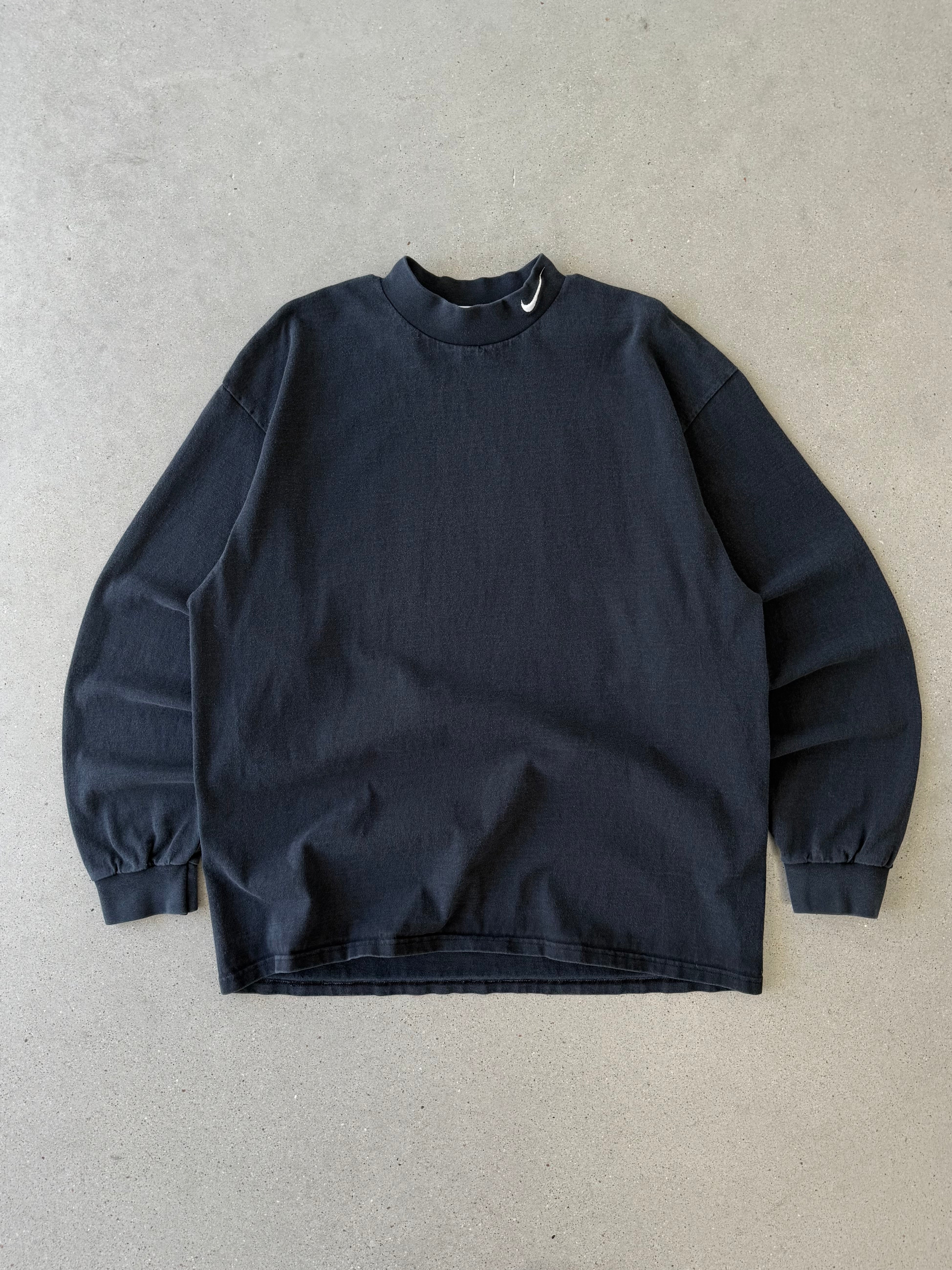 Vintage 90s Nike Mock Neck Long Sleeve- XL