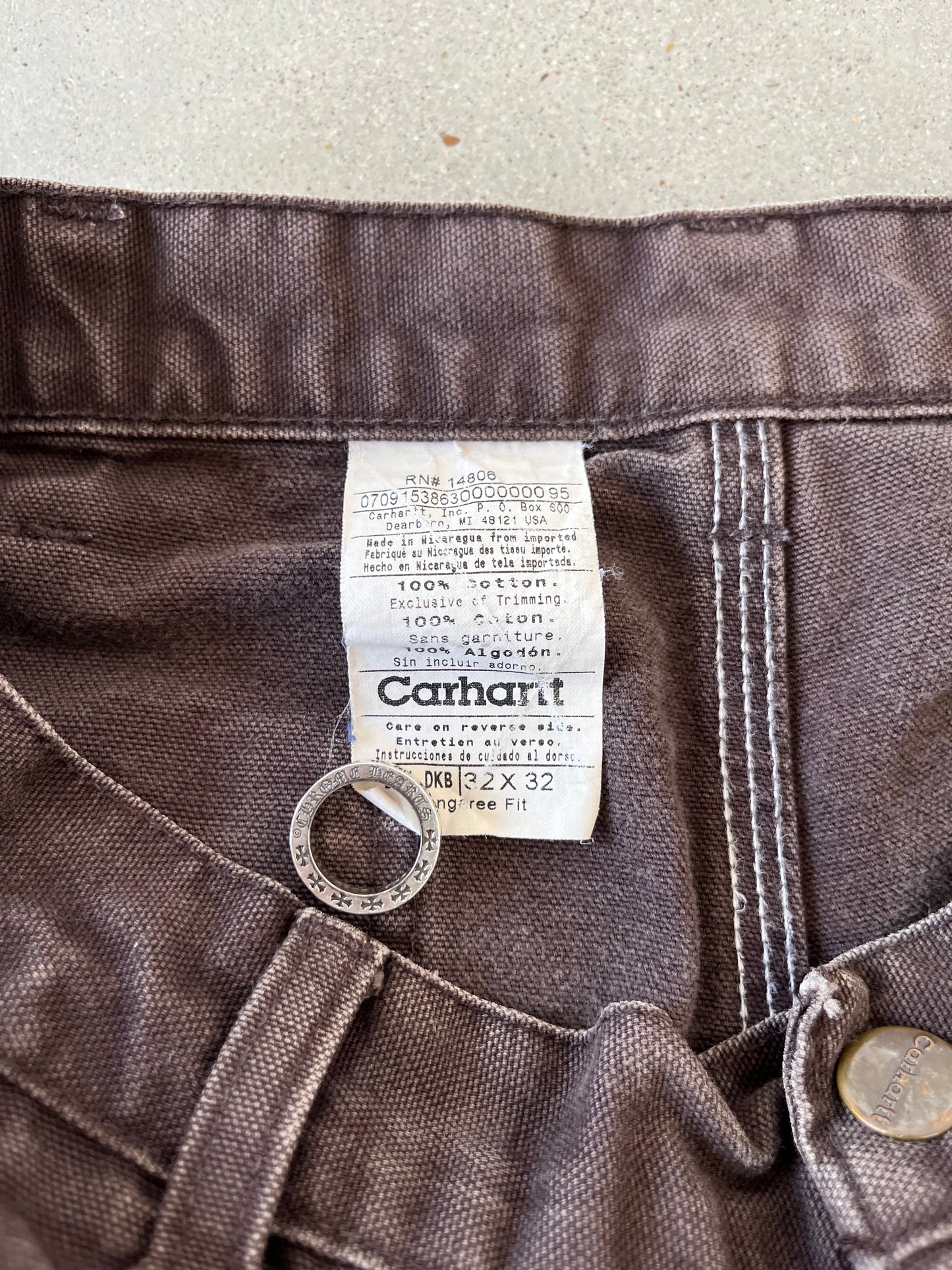 Vintage Carhartt Faded Brown Carpenter Pants - 32x32