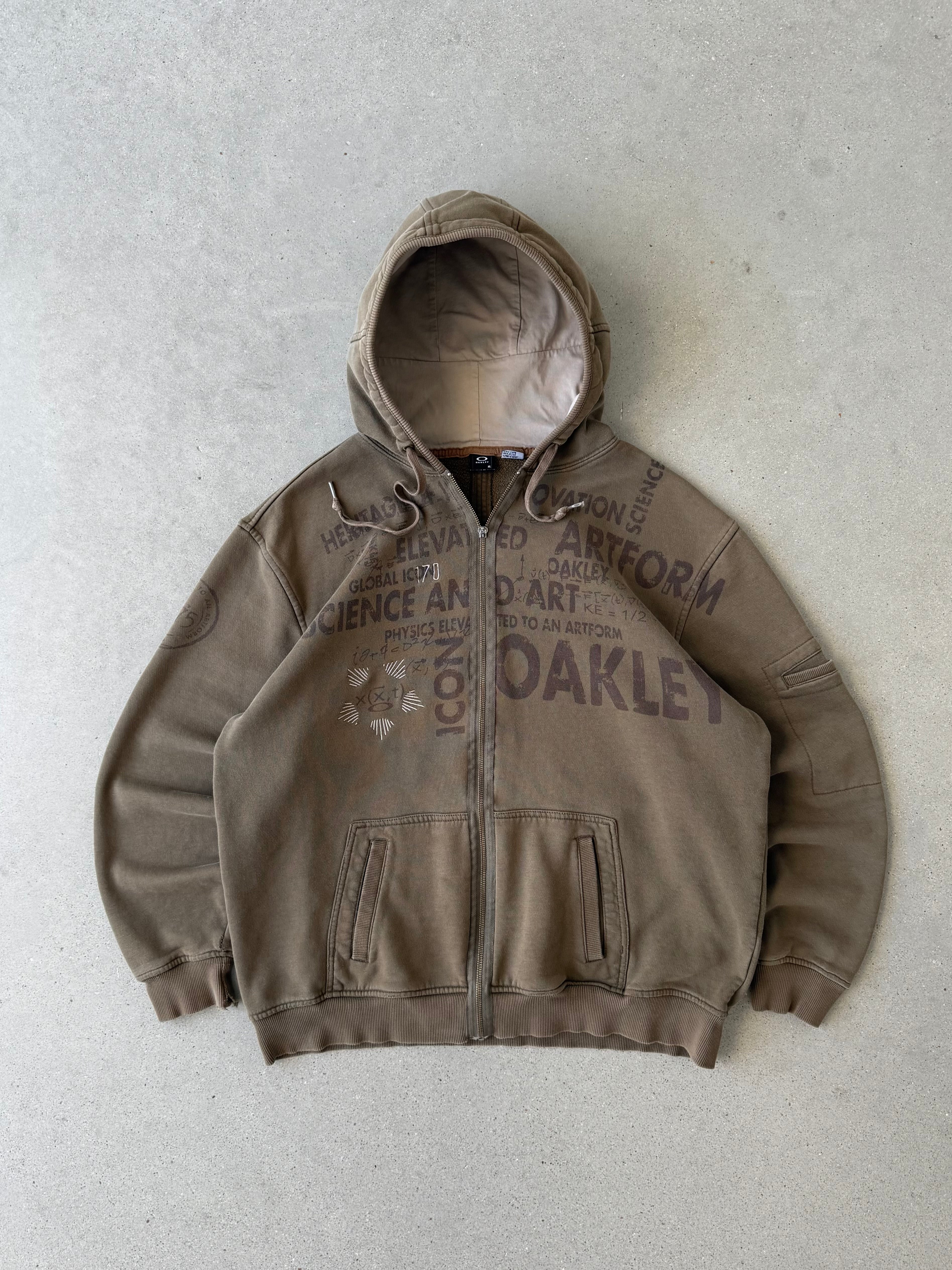 Vintage Oakley Zip-up Hoodie - XL