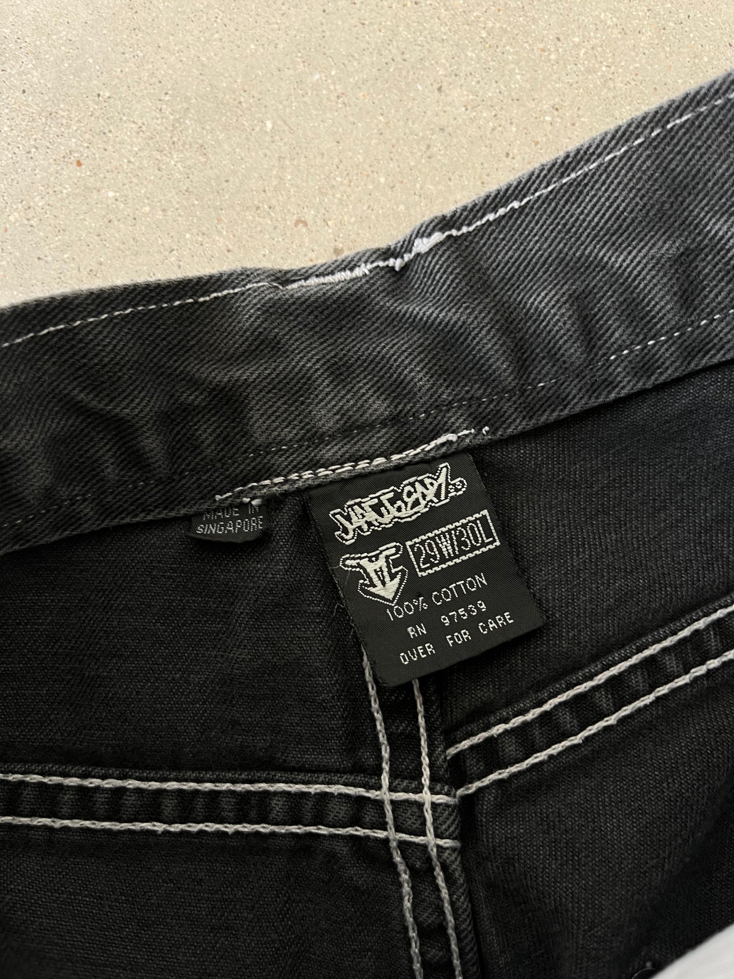 Vintage Y2K MACGEAR Baggy Black Denim - 28x30