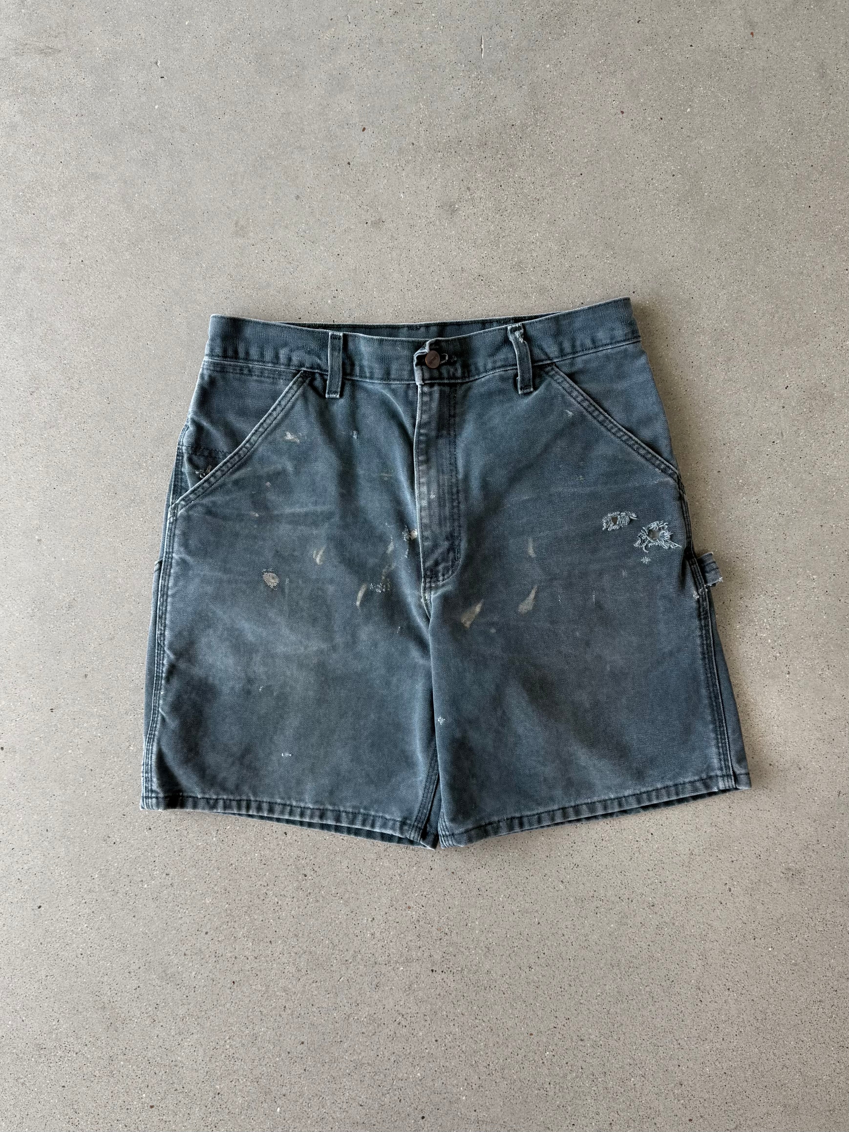 Vintage Carhartt Teal Carpenter Shorts - 30