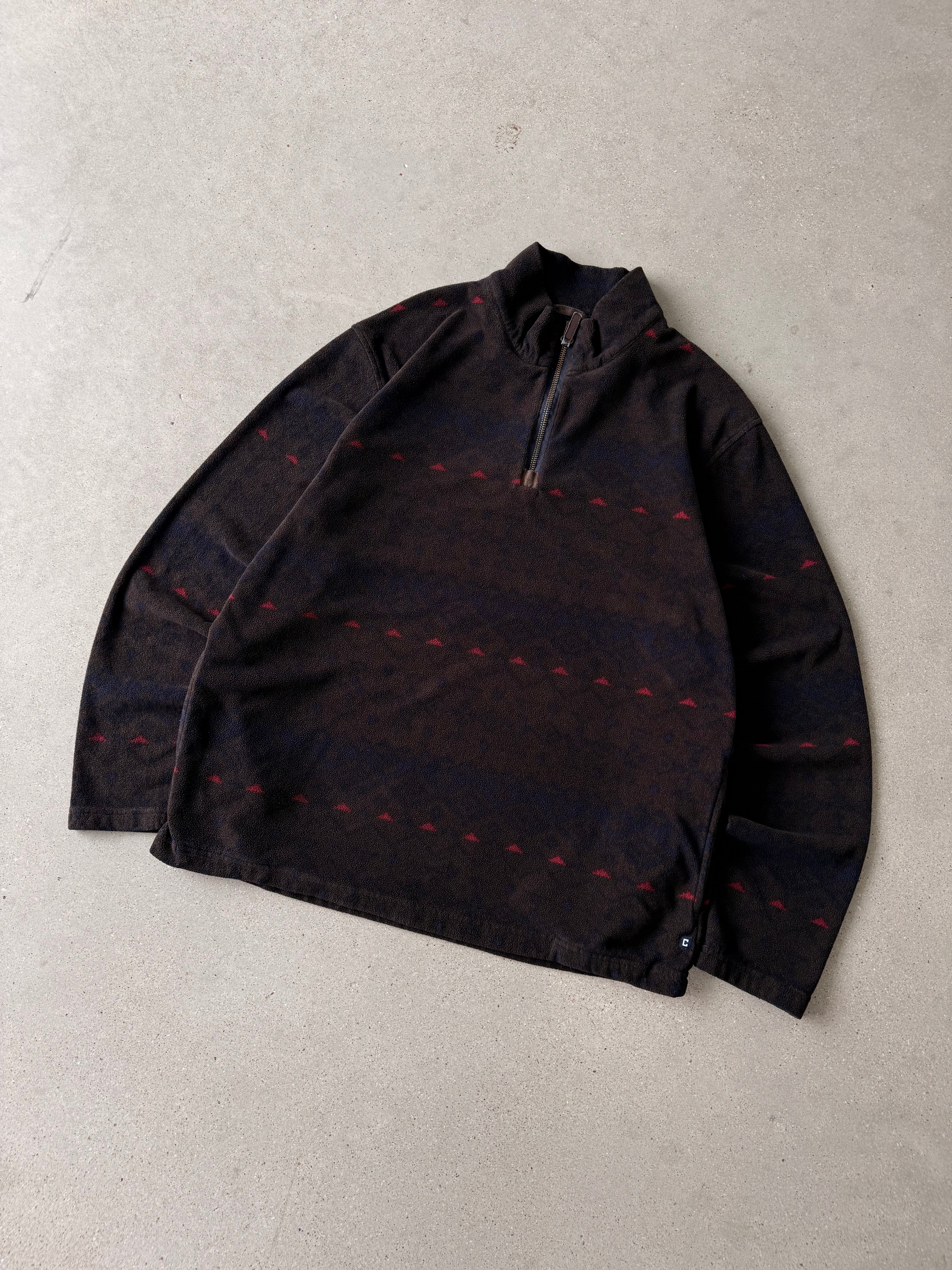 Vintage Chaps Fleece Quarter-zip - L