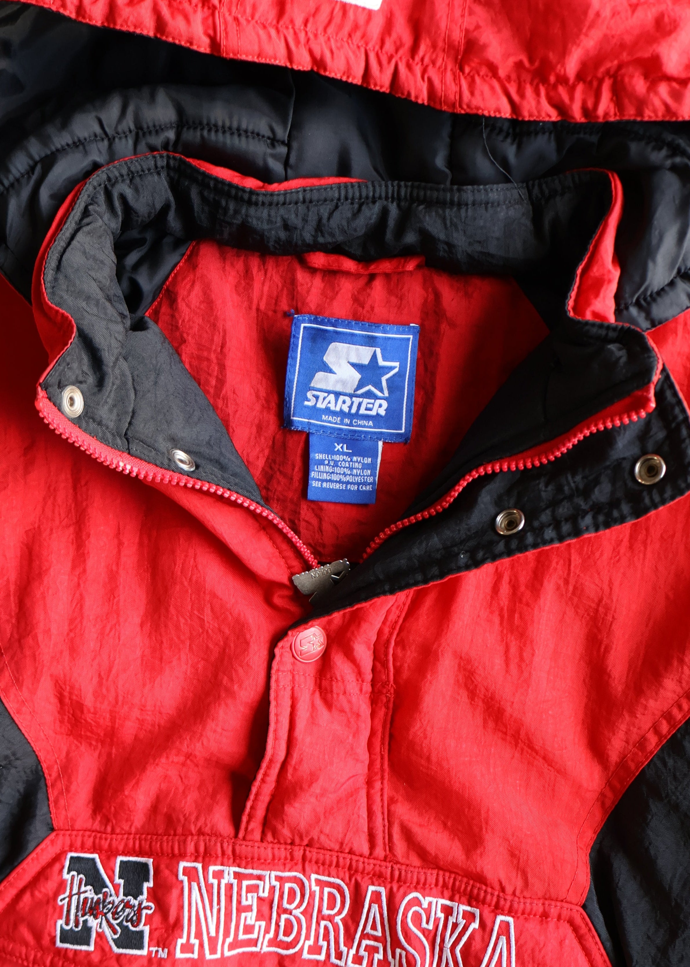 Vintage 1990s Nebraska Huskers Starter Puffer Jackets (XL)