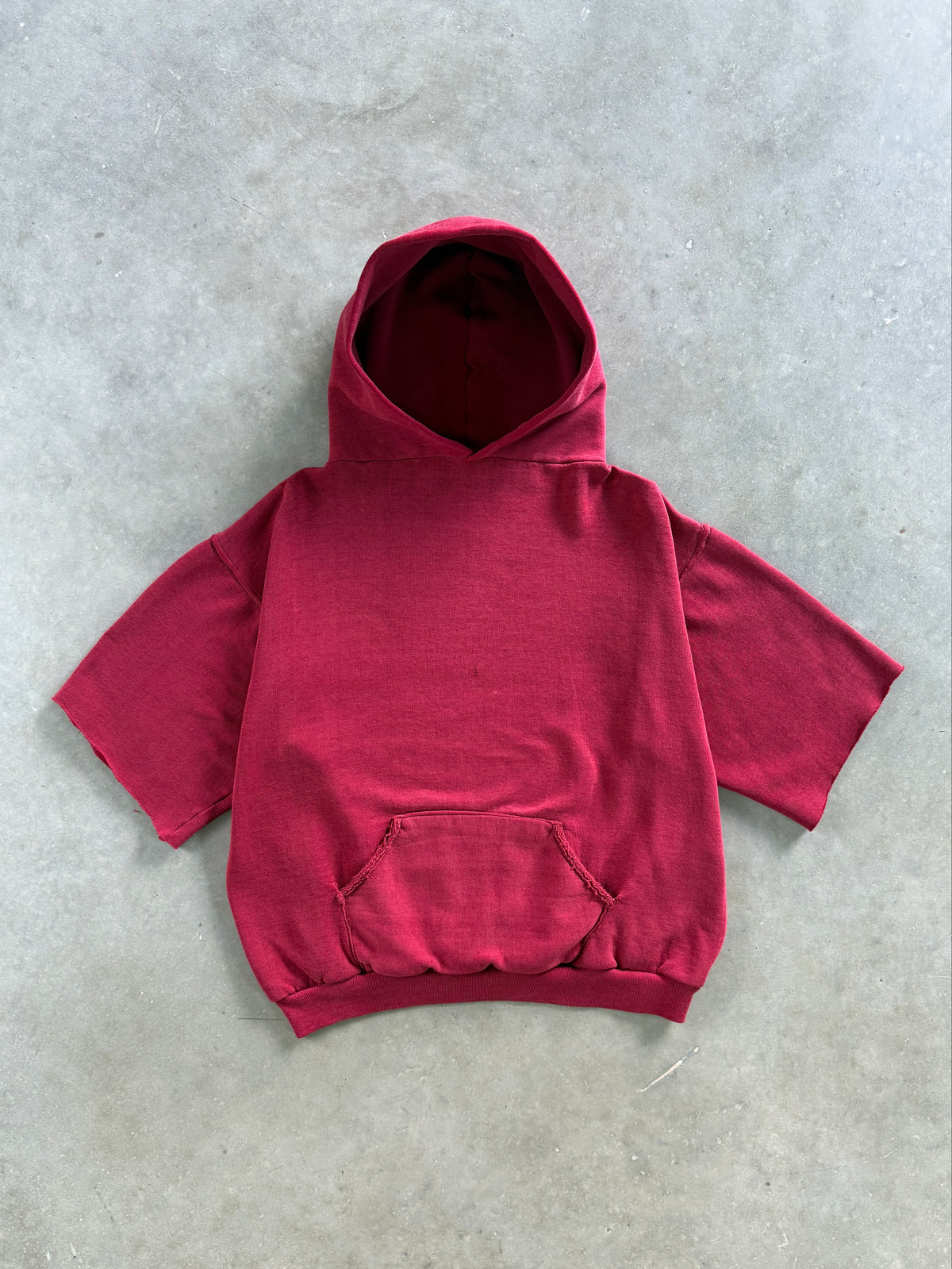 Vintage 1970s Sleeve-cropped Russell Athletic Hoodie (M)