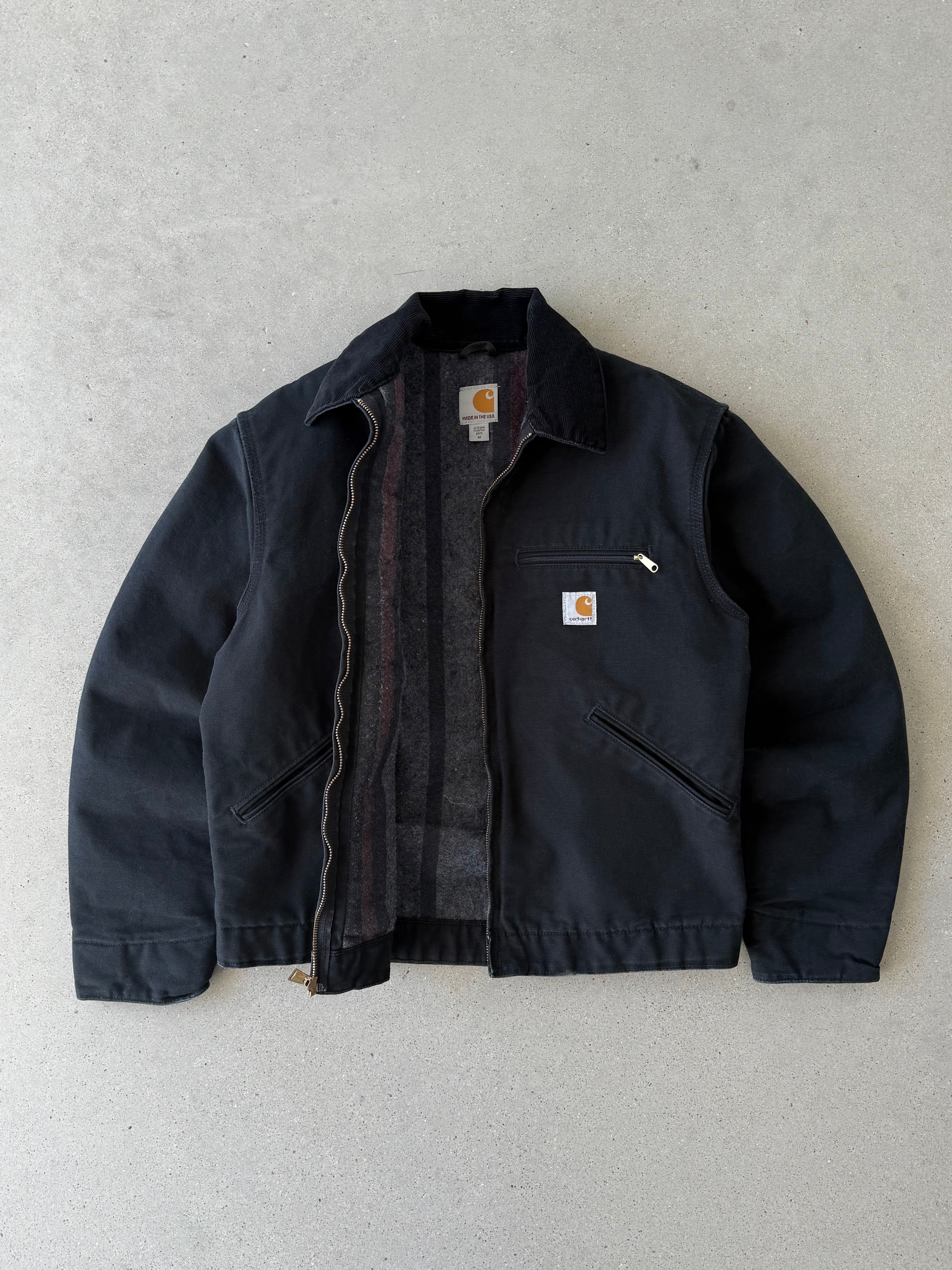 Vintage Carhartt Black J001 BLK Detroit Jacket - M