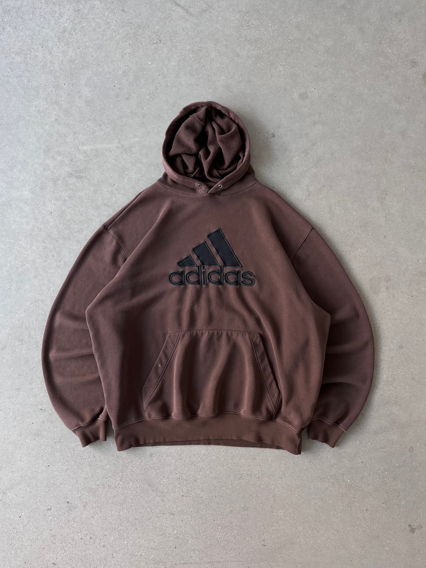 Vintage Brown ADIDAS Hoodie - XL