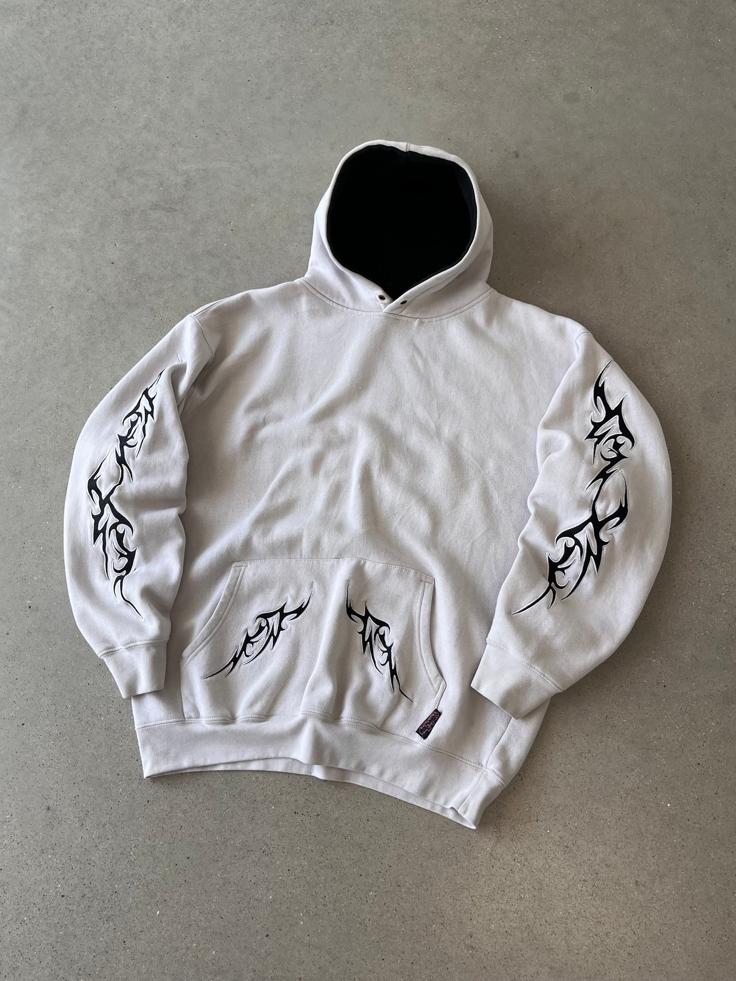 Vintage Y2K Sapphire Lounge Embroidered Hoodie - XL