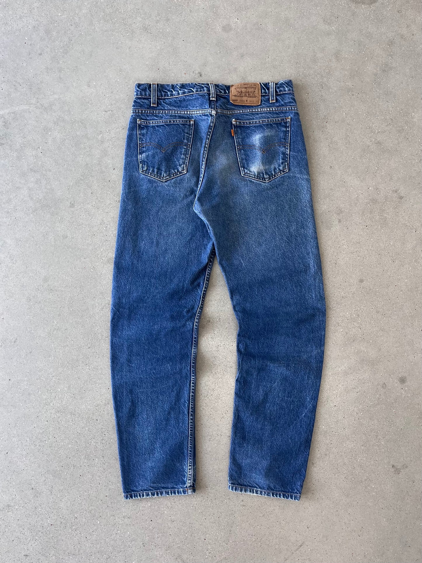 Vintage 505 Levi's Orange Tab Denim - 33x32