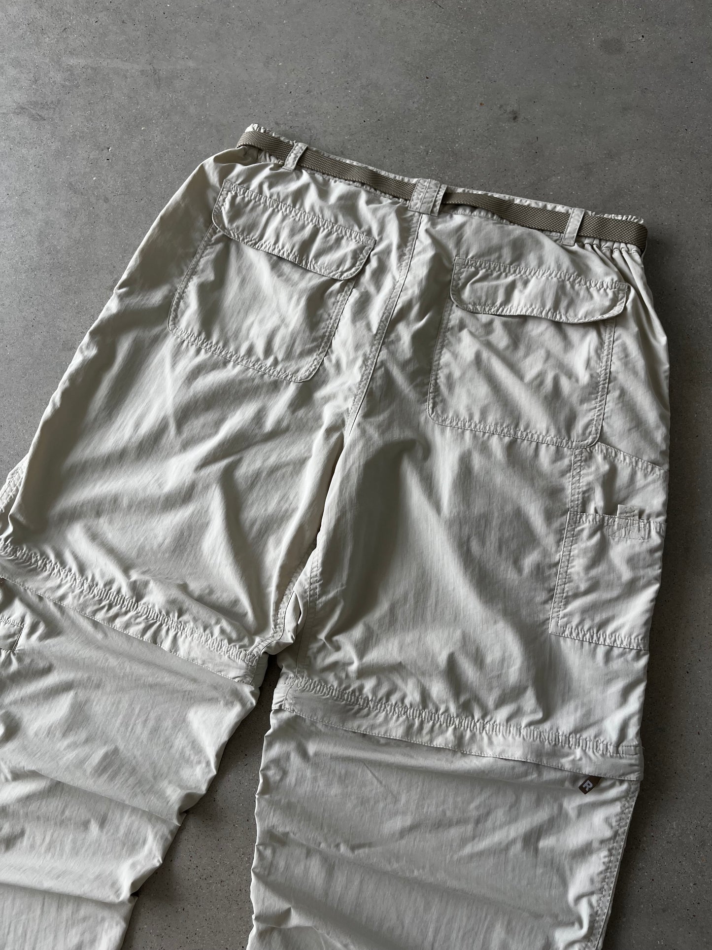 Vintage White Sierra Parachute Cargos - XL