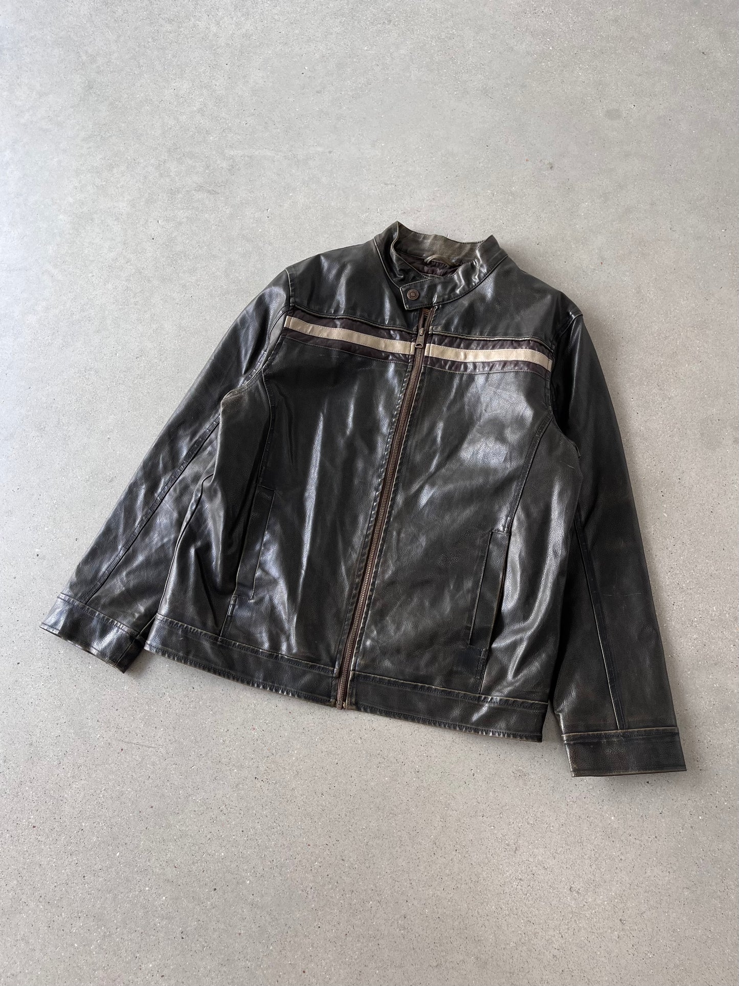 Vintage Arizona Leather Biker Jacket  - M