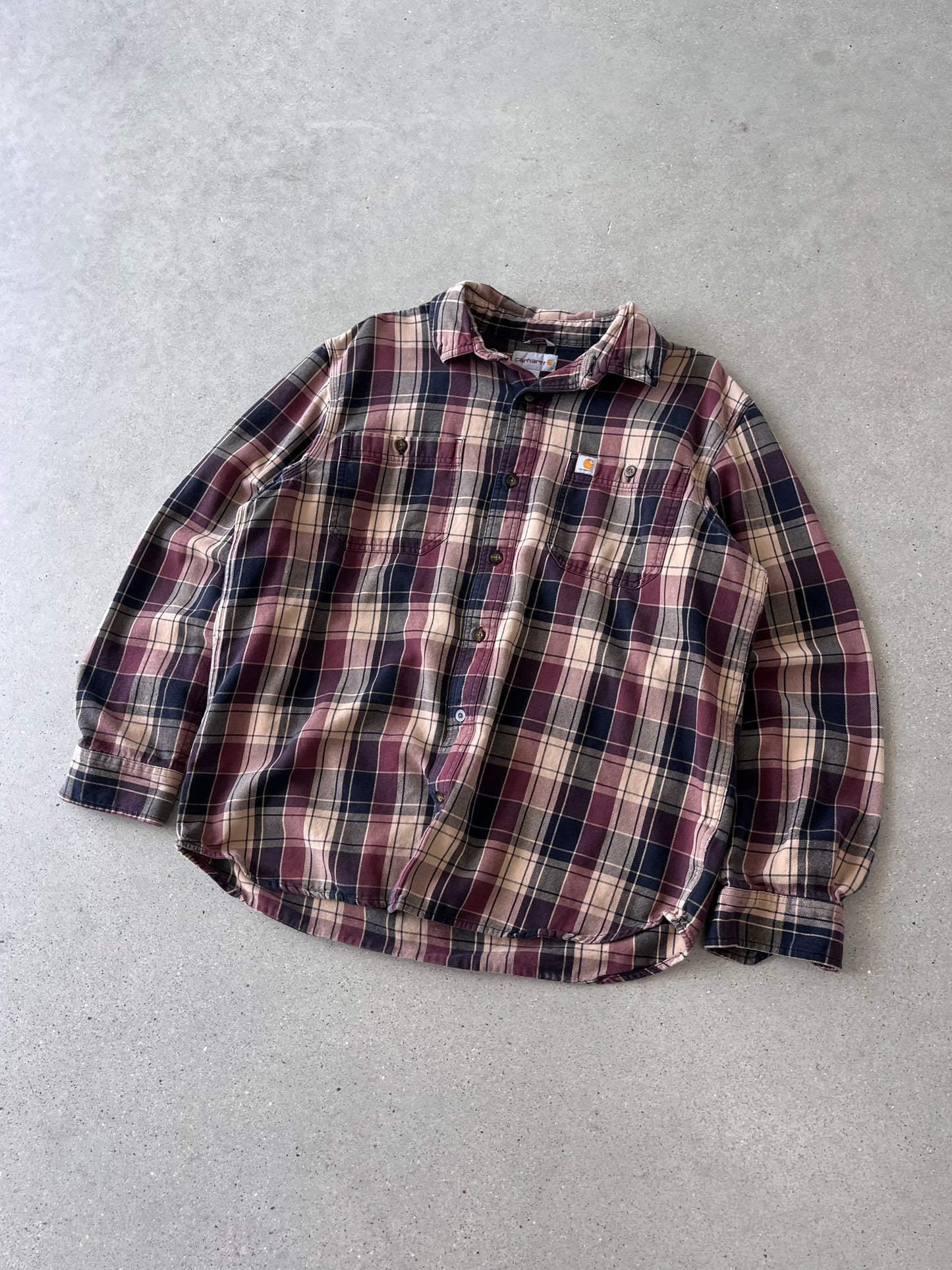 Vintage Carhartt Flannel Button-up Shirt - L