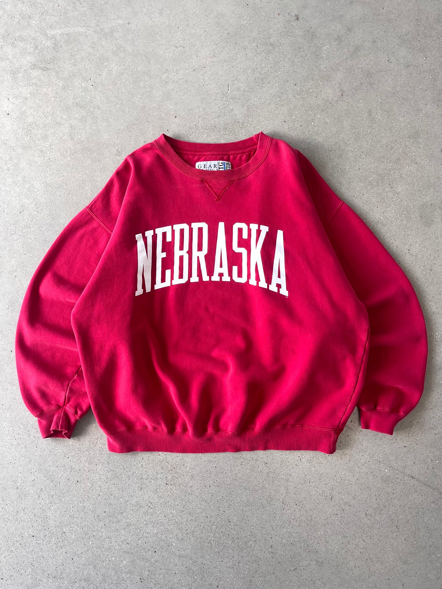 Vintage Nebraska Spell-out Crewneck - XL