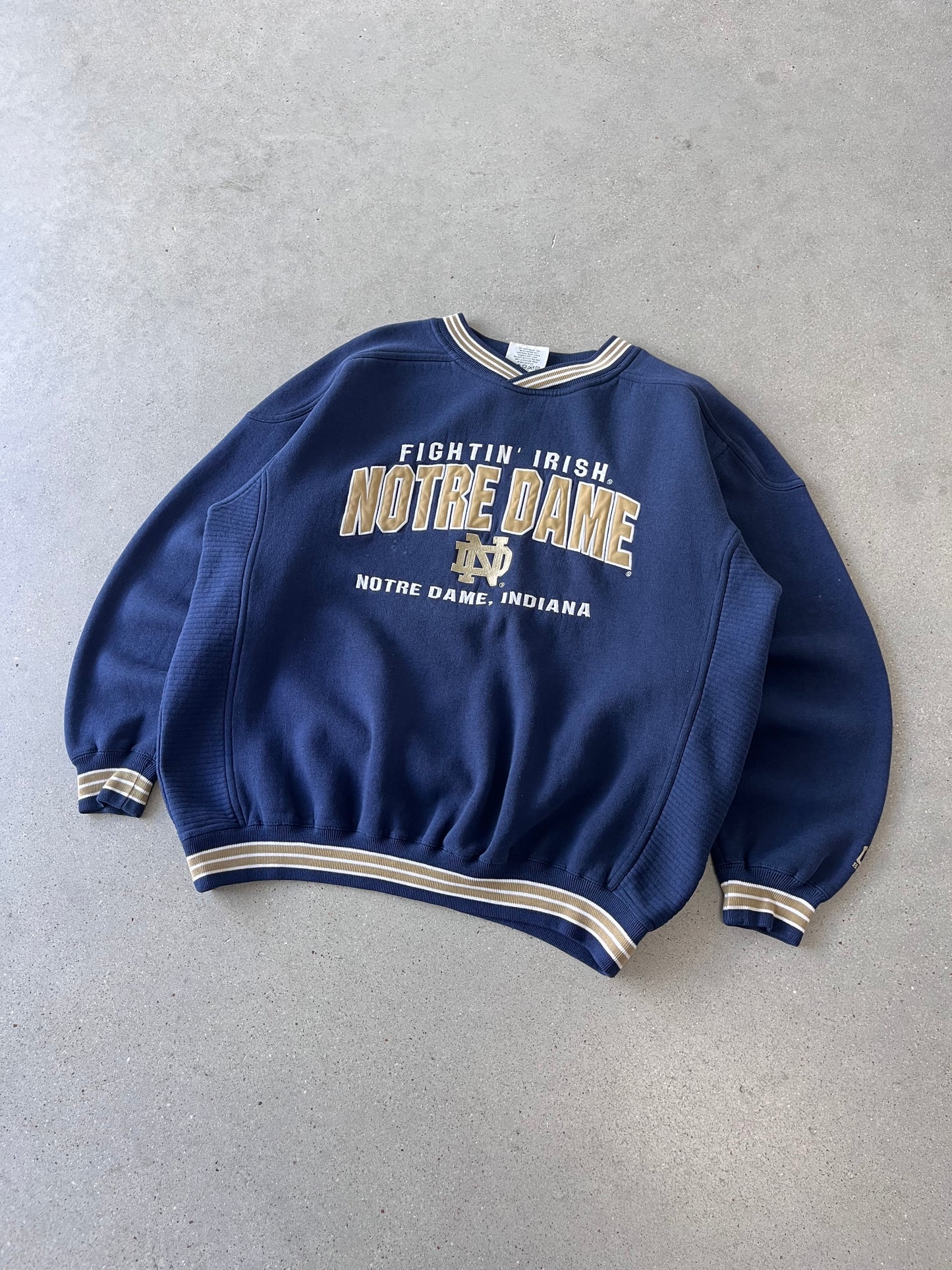 Vintage Fightin' Irish Notre Dame Crewneck - L