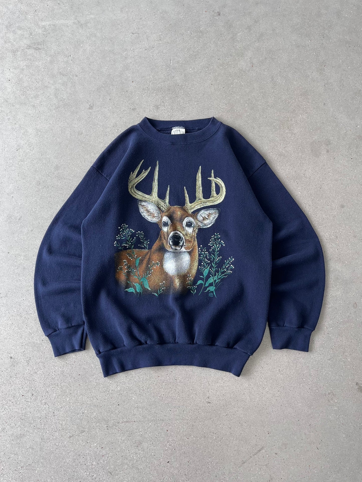 Vintage 1992 Deer Nature Sweatshirt - L