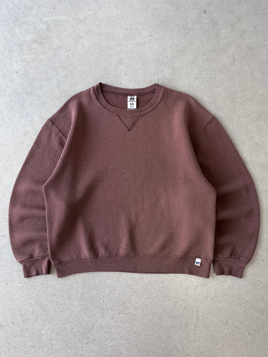 Vintage Chocolate Brown Russell Athletic Crewneck - M